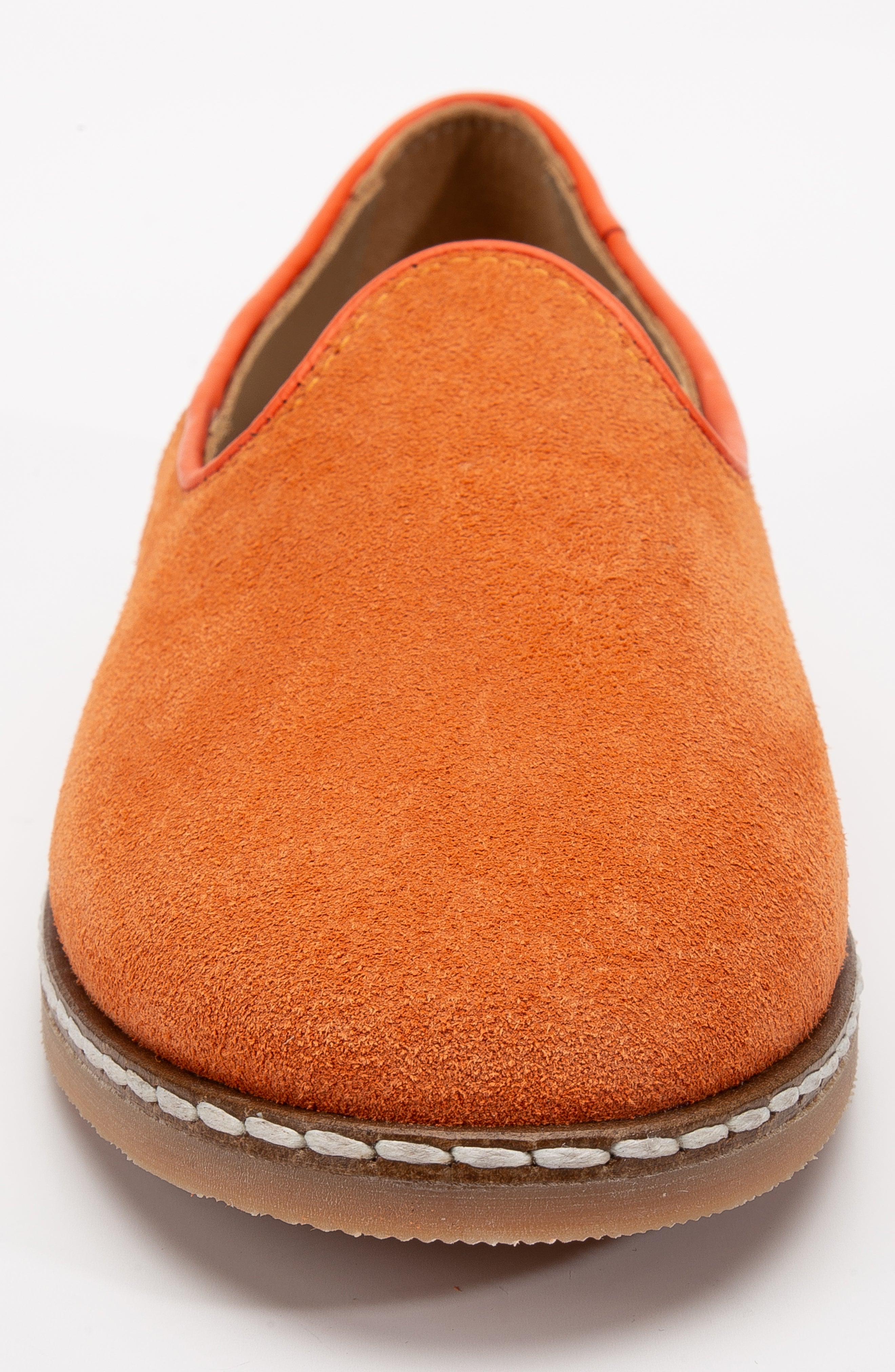 Istanbul - Orange Suede Leather Slip On (Women)