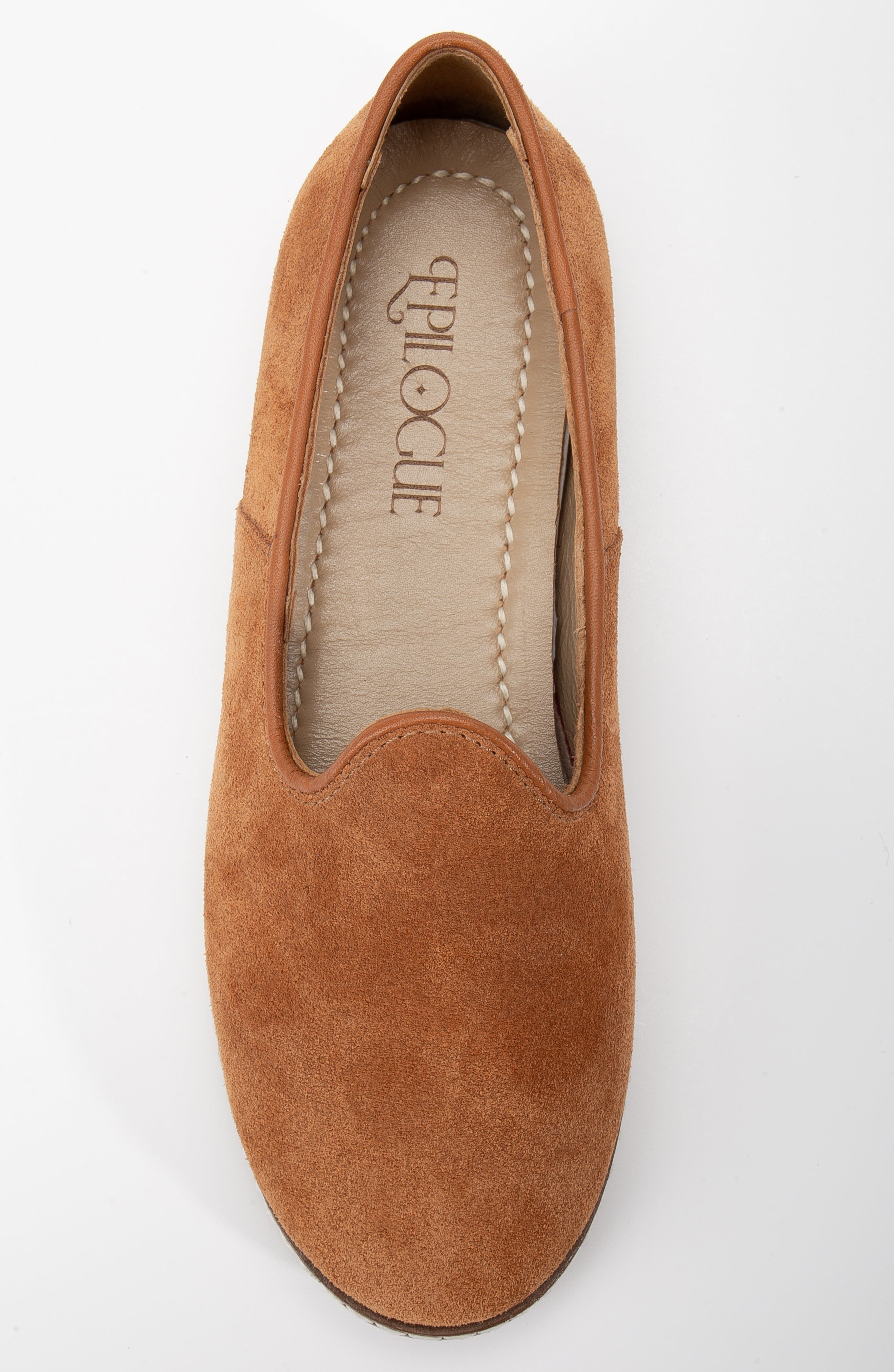Istanbul - Cognac Brown Suede Leather Slip On (Women)