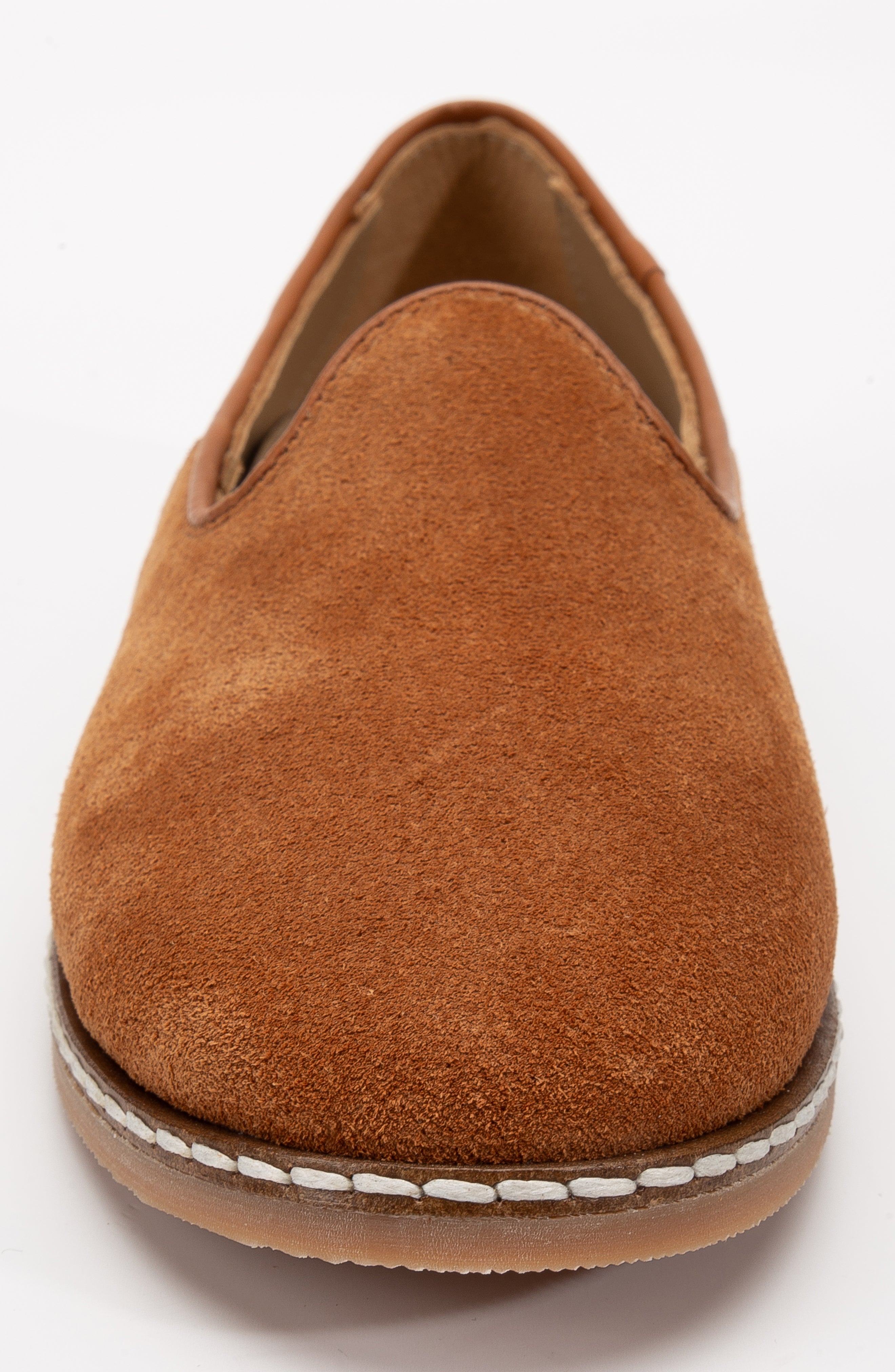 Istanbul - Cognac Brown Suede Leather Slip On (Women)