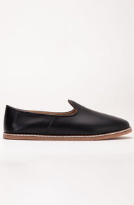 Dalya - Black Leather Slip On (Women)