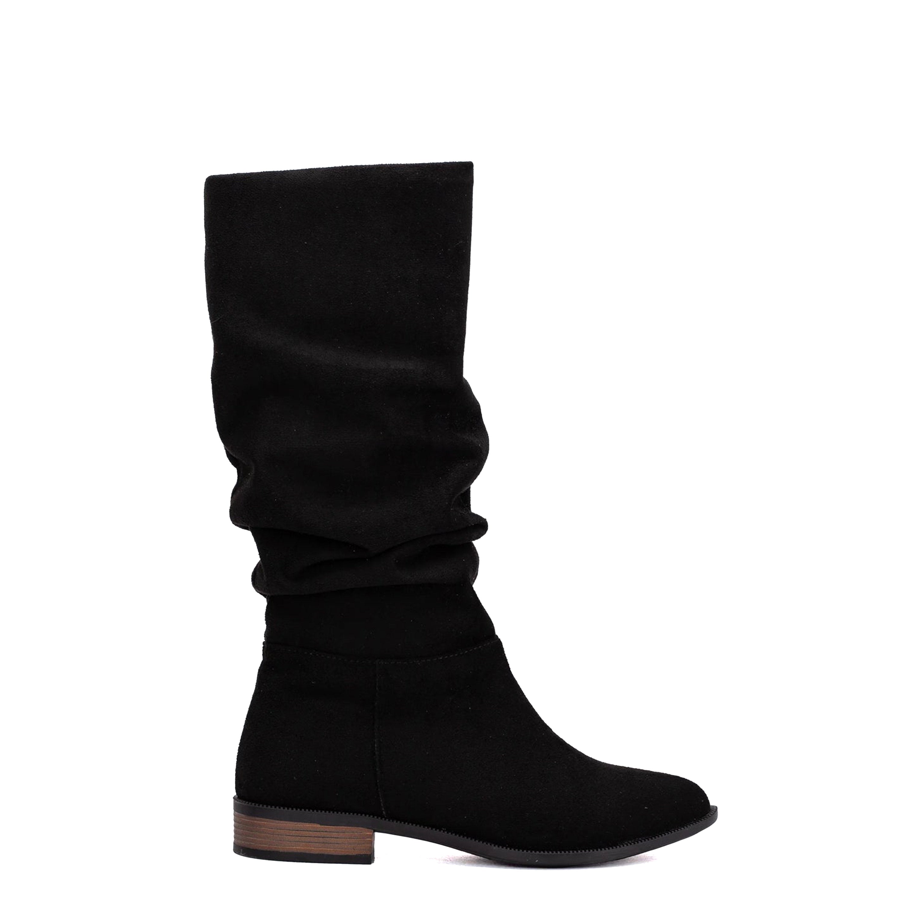 Maribel - Black Suede Boots