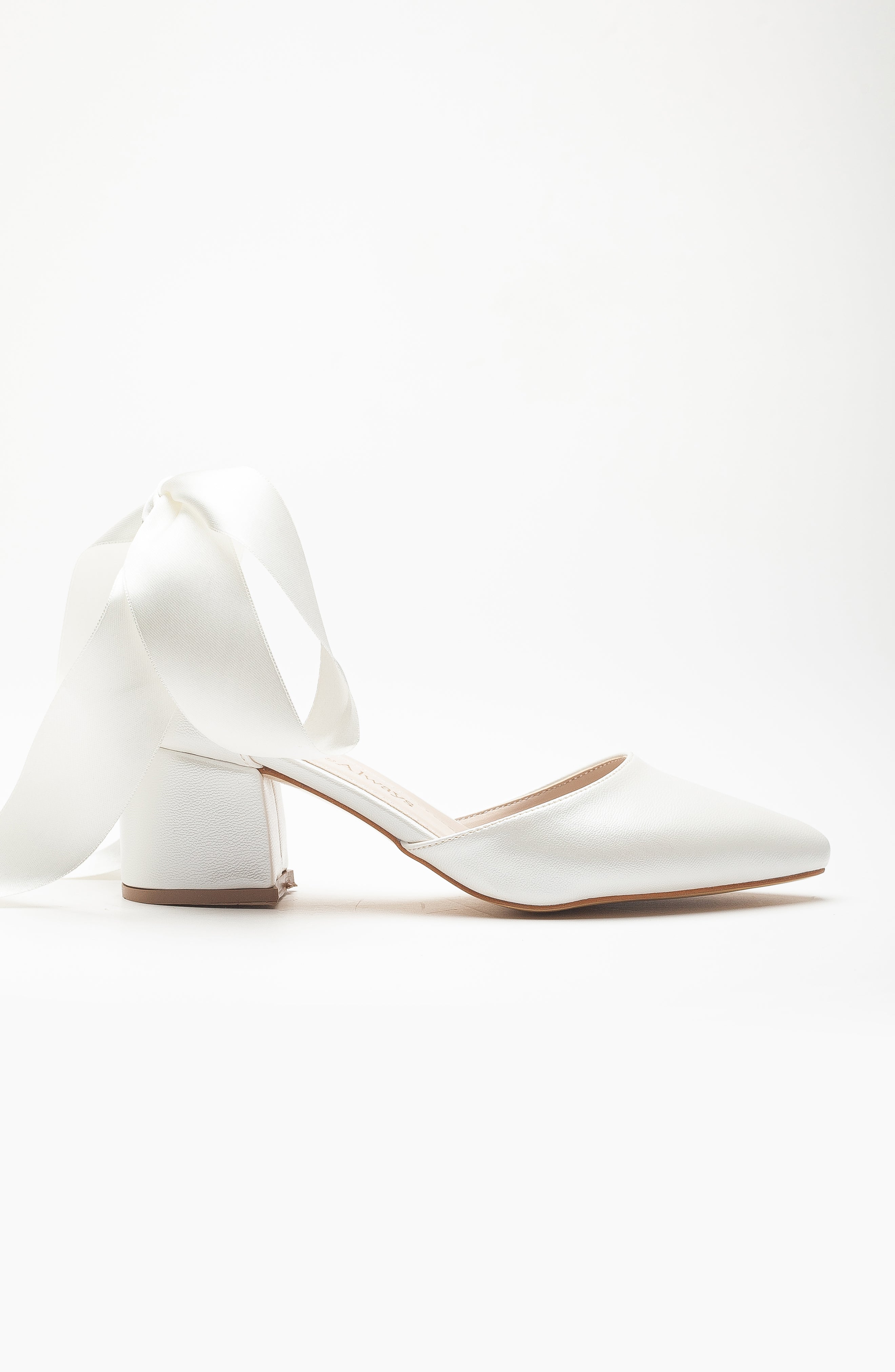 Fiona - Ivory Bridal Heels with Ribbon