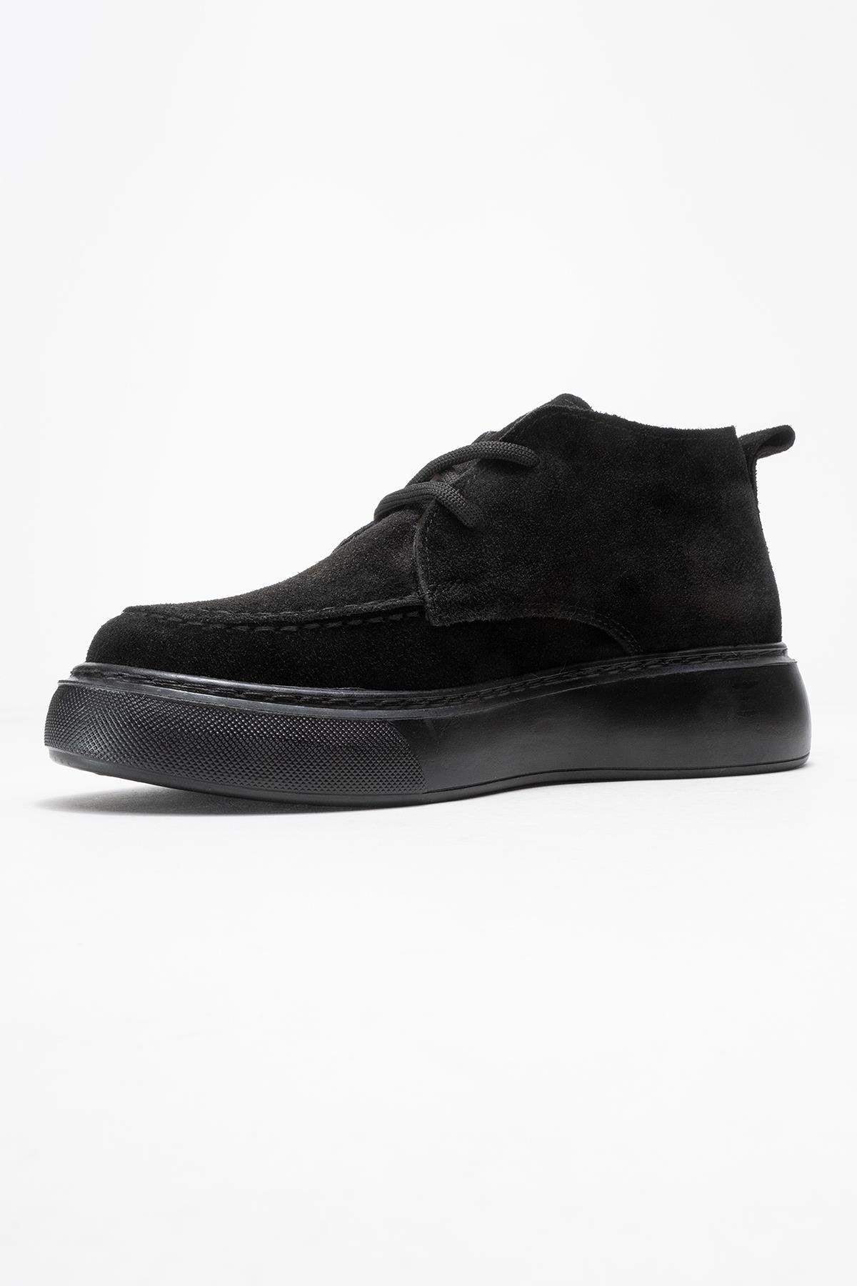 Lilya - Black Genuine Leather Chukka Boot (Women)