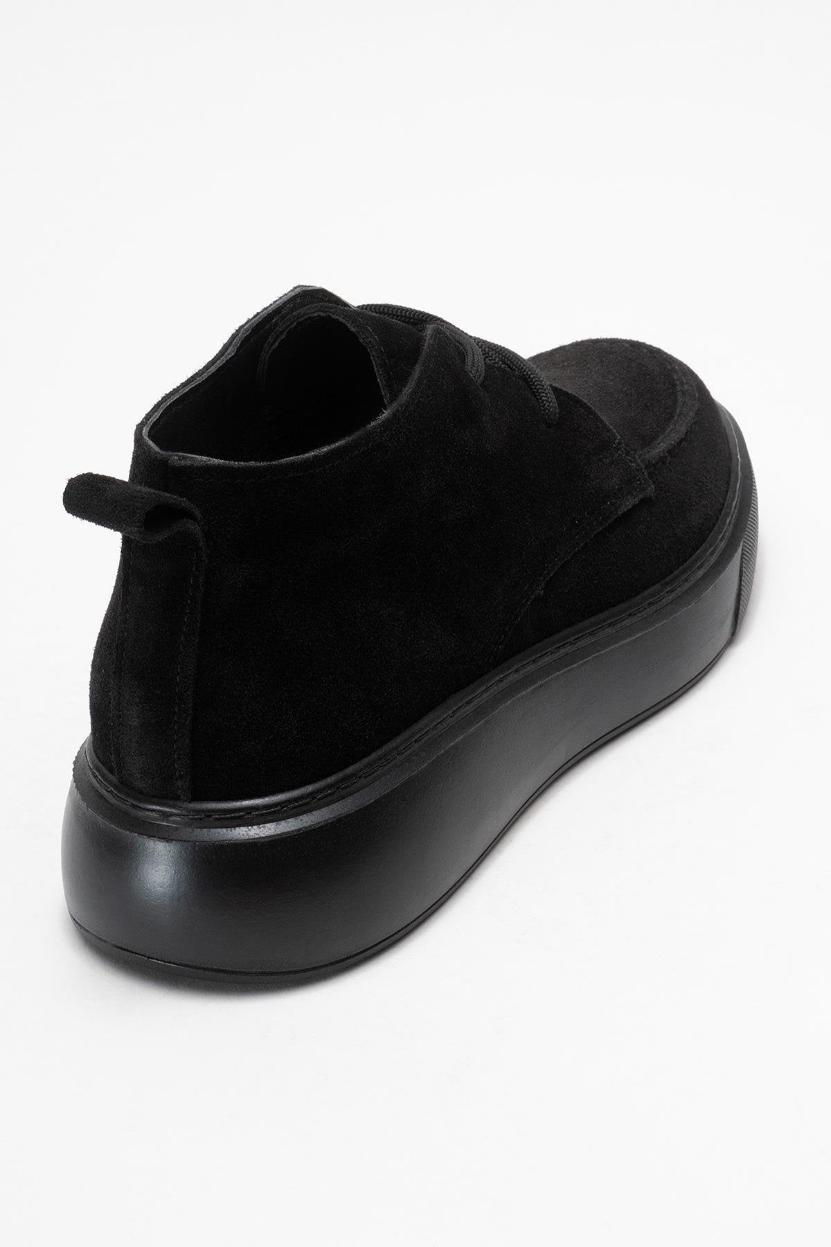 Lilya - Black Genuine Leather Chukka Boot (Women)