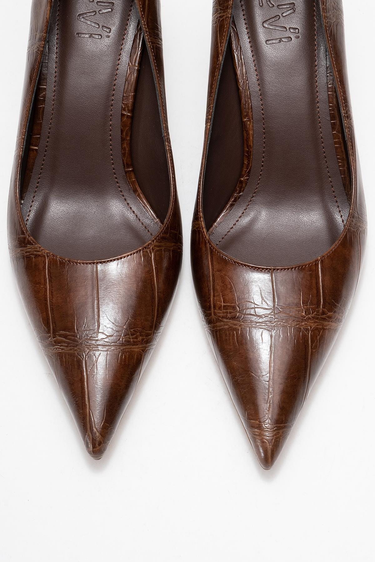 Marcus - Tan Printed Heeled Pump (Women)