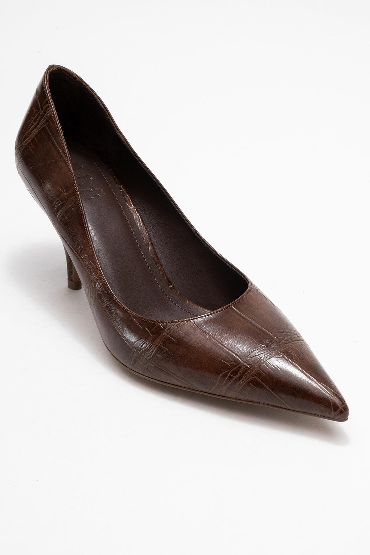 Marcus - Tan Printed Heeled Pump (Women)