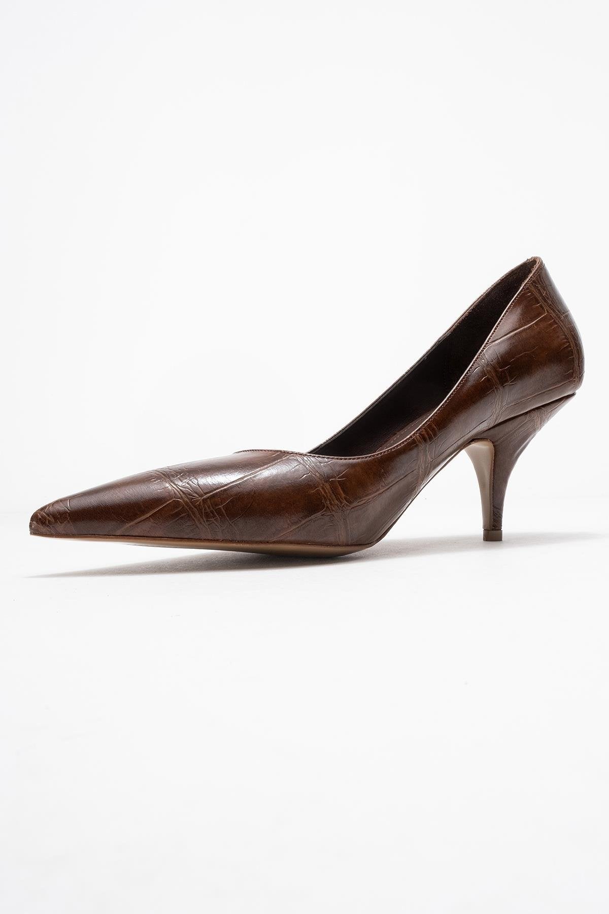Marcus - Tan Printed Heeled Pump (Women)