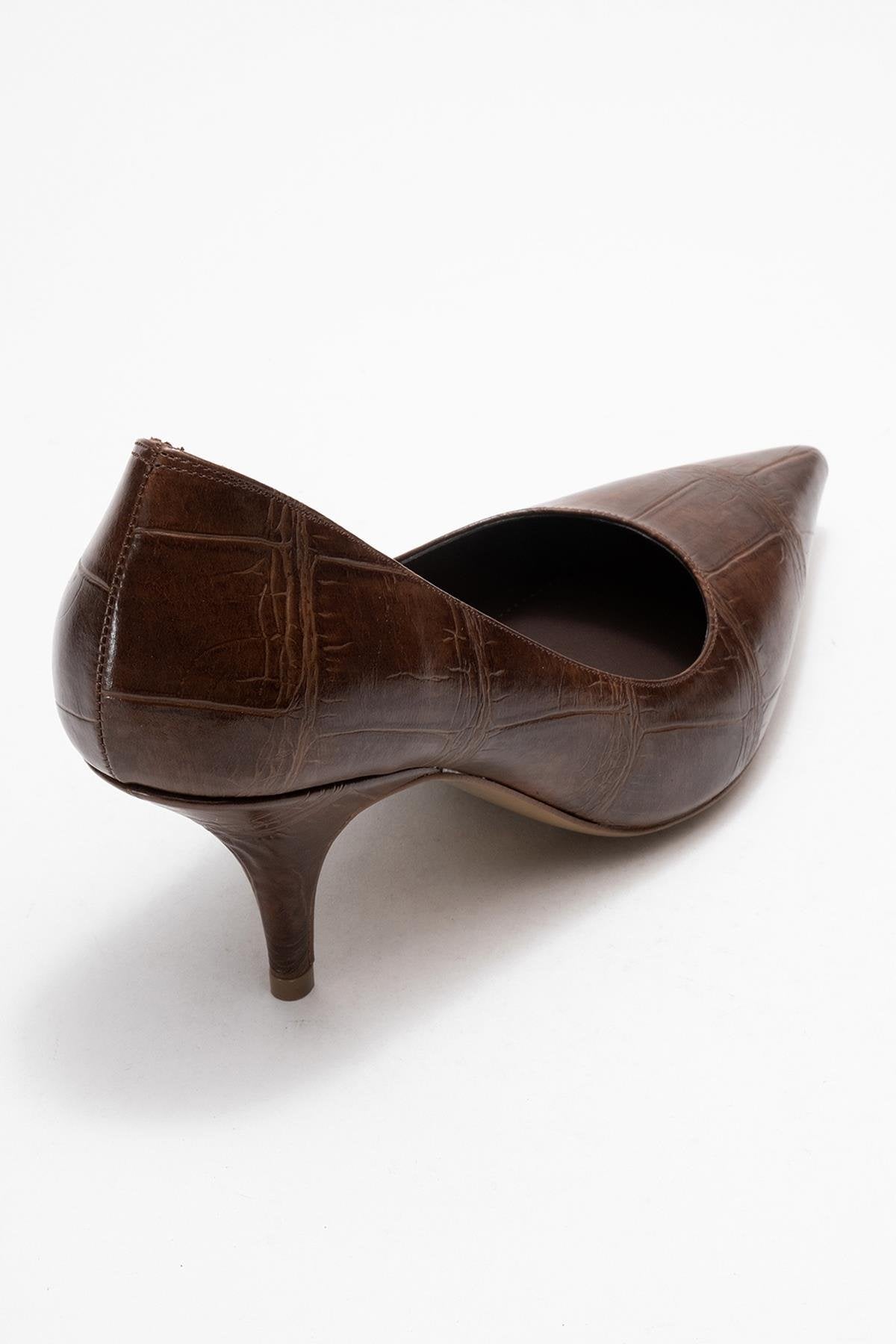 Marcus - Tan Printed Heeled Pump (Women)