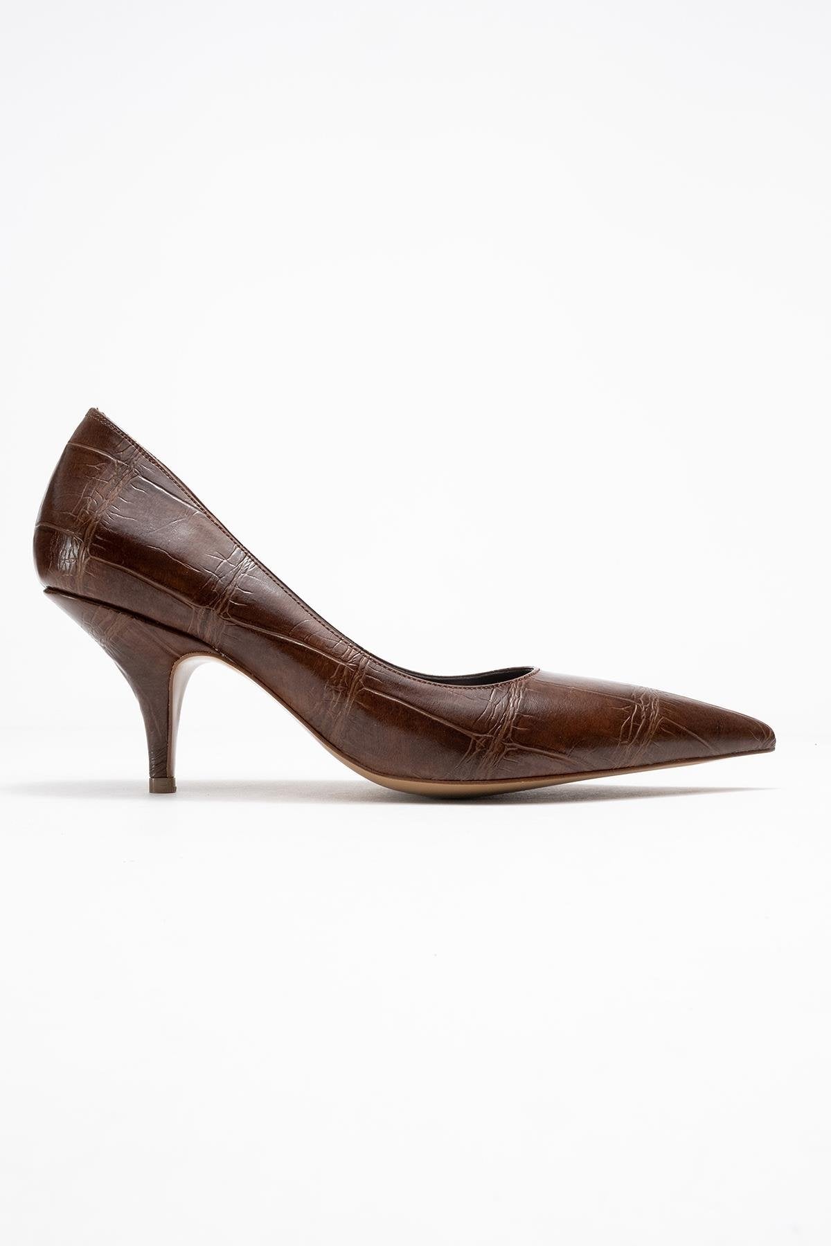 Marcus - Tan Printed Heeled Pump (Women)