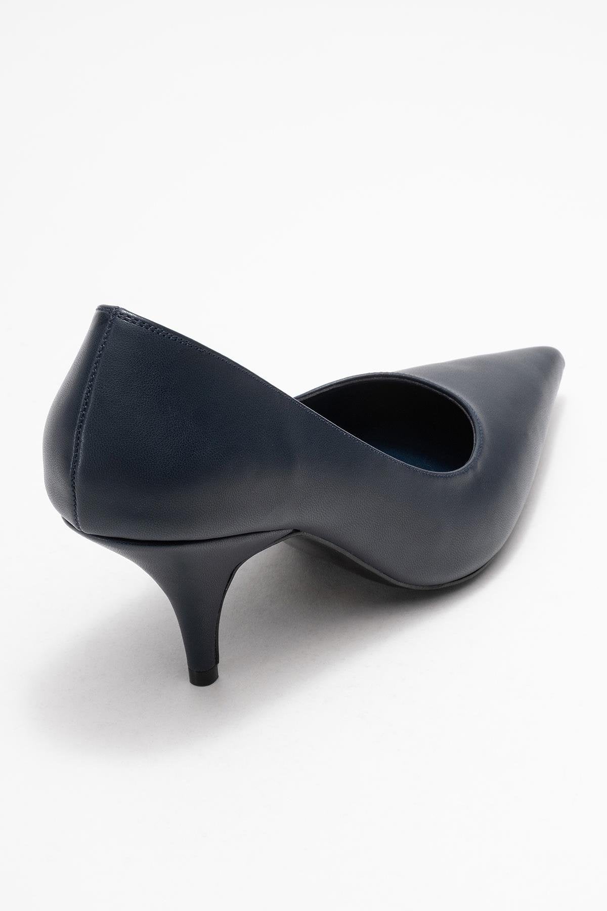 Marcus - Navy Heeled Pump (Women)