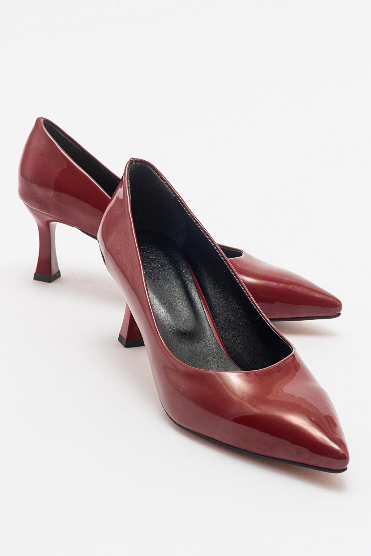 Pedra - Burgundy Patent Heeled Shoe (Women)