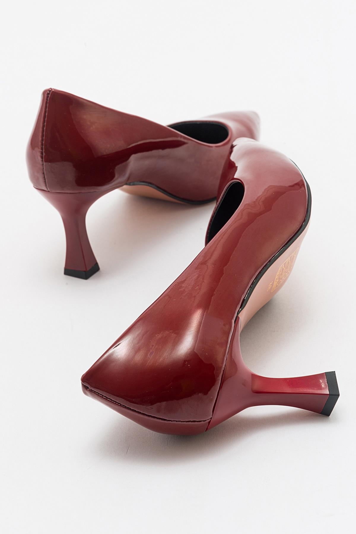 Pedra - Burgundy Patent Heeled Shoe (Women)