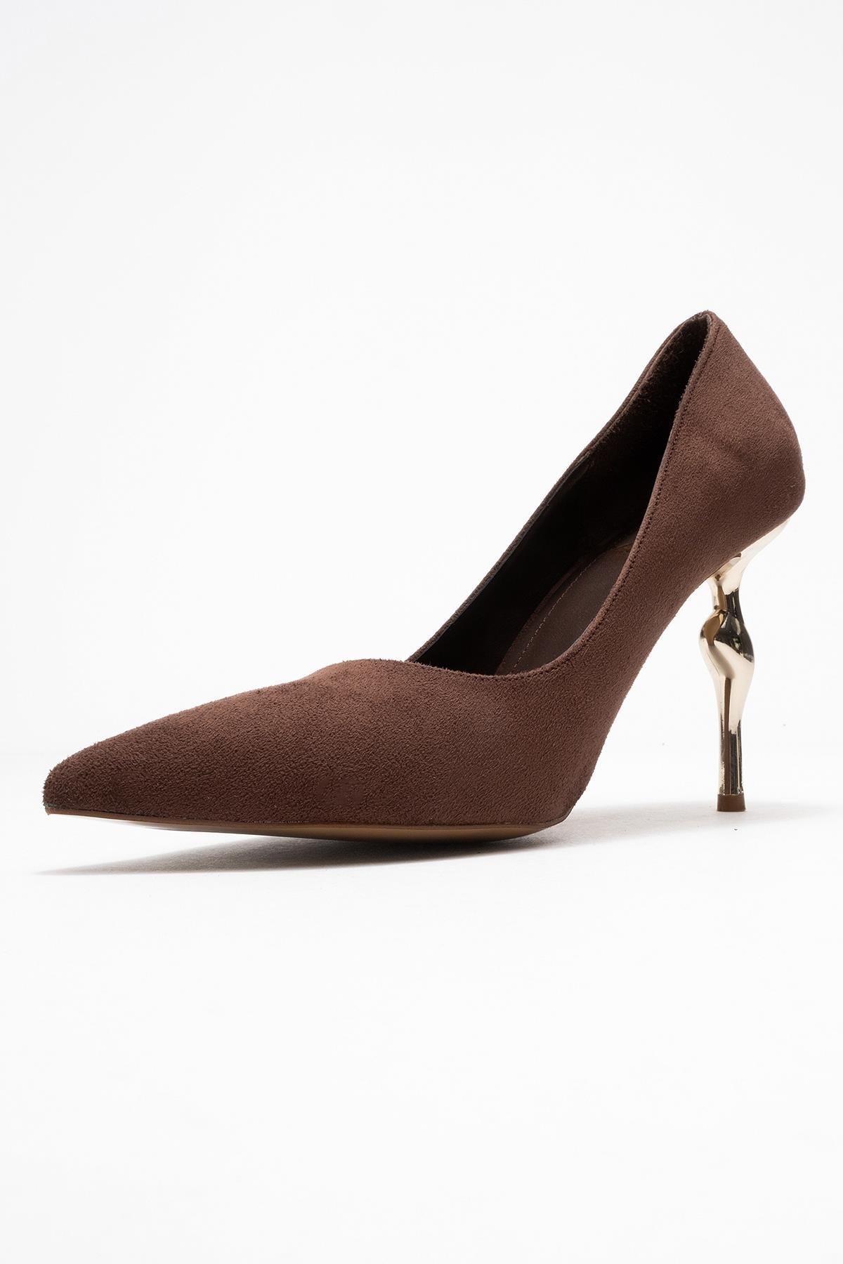 Hudson - Brown Heeled Shoe (Women)