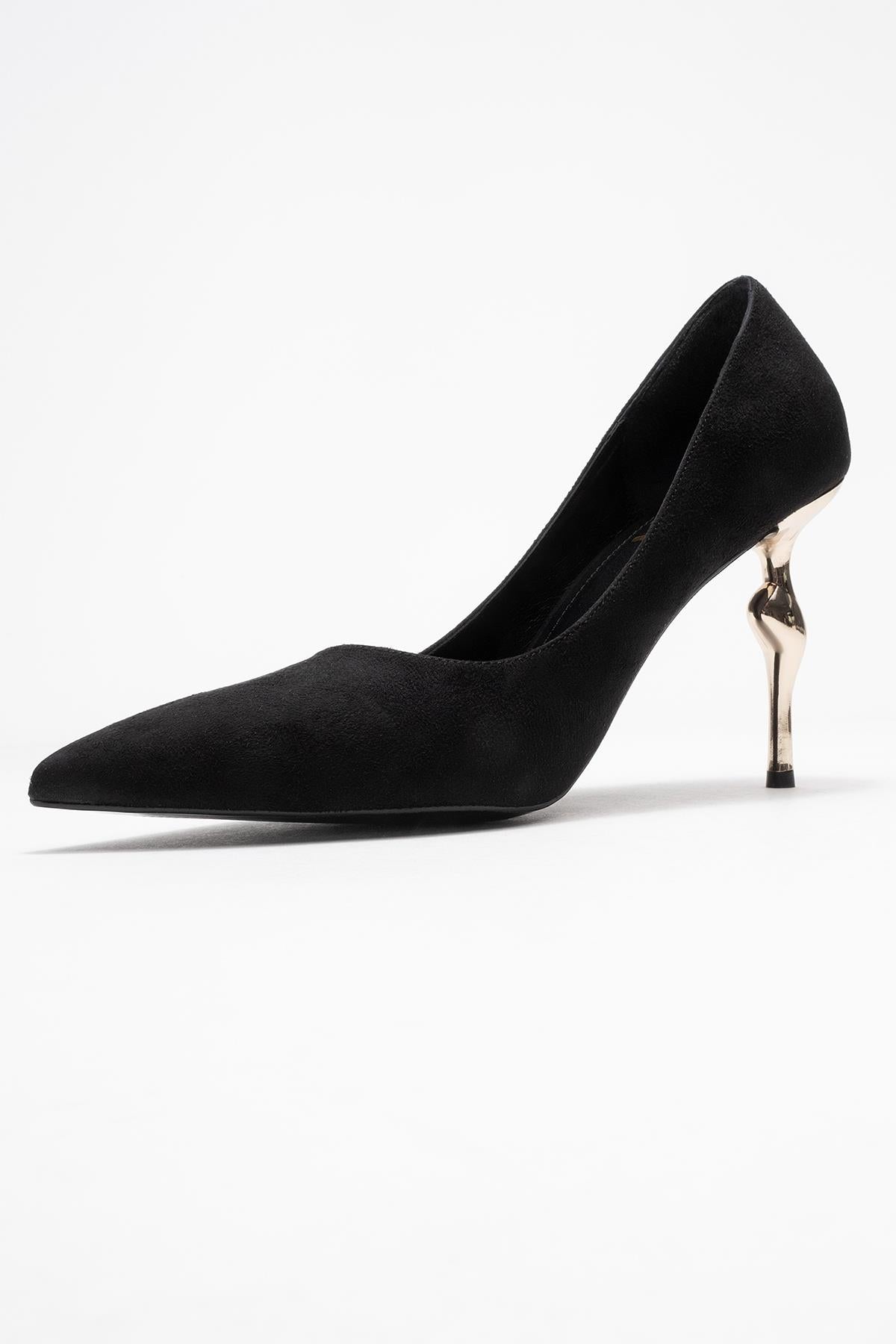 Hudson - Black Heeled Shoe (Women)