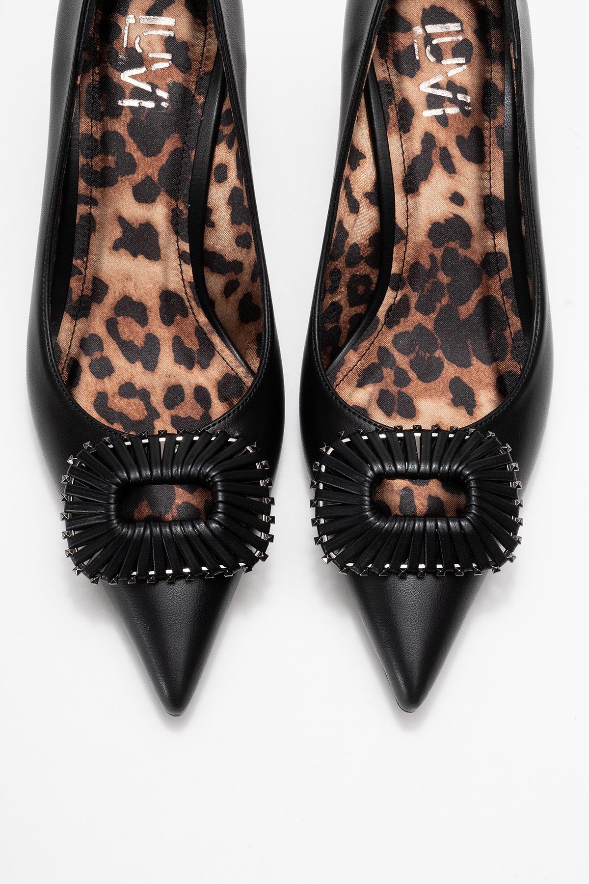 Great - Black Buckle Heeled Shoe (Women)