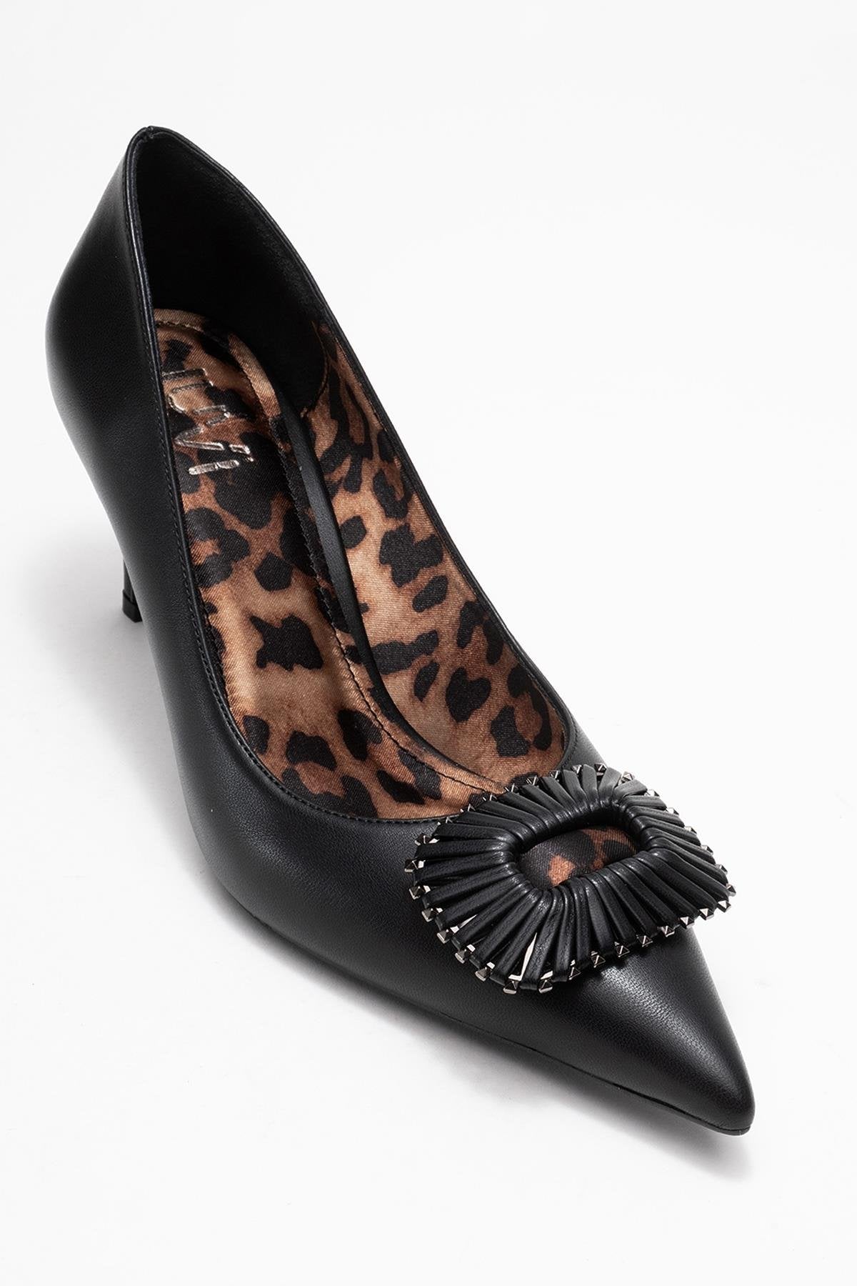 Great - Black Buckle Heeled Shoe (Women)