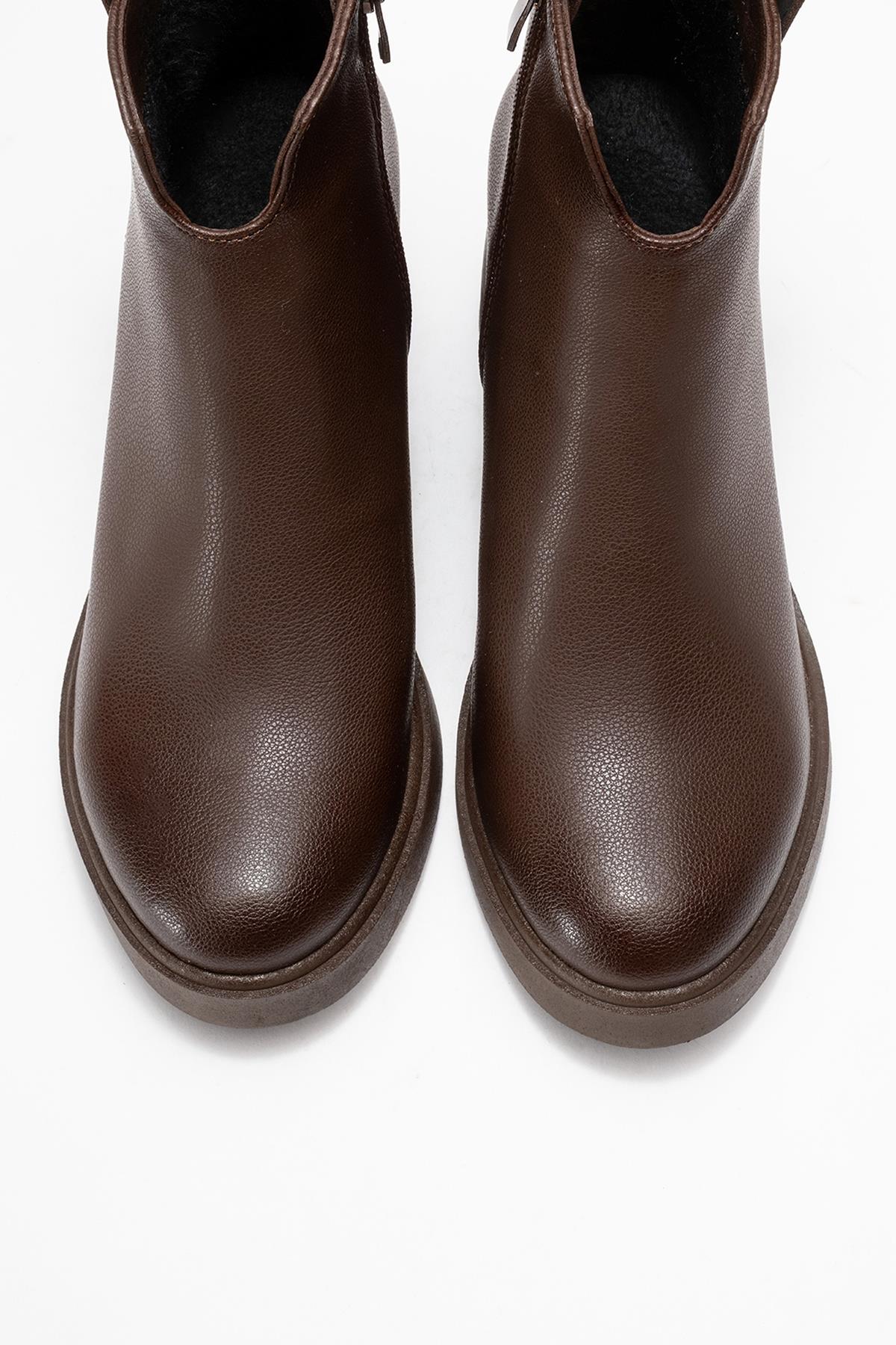 Mier - Brown Ankle Boot (Women)