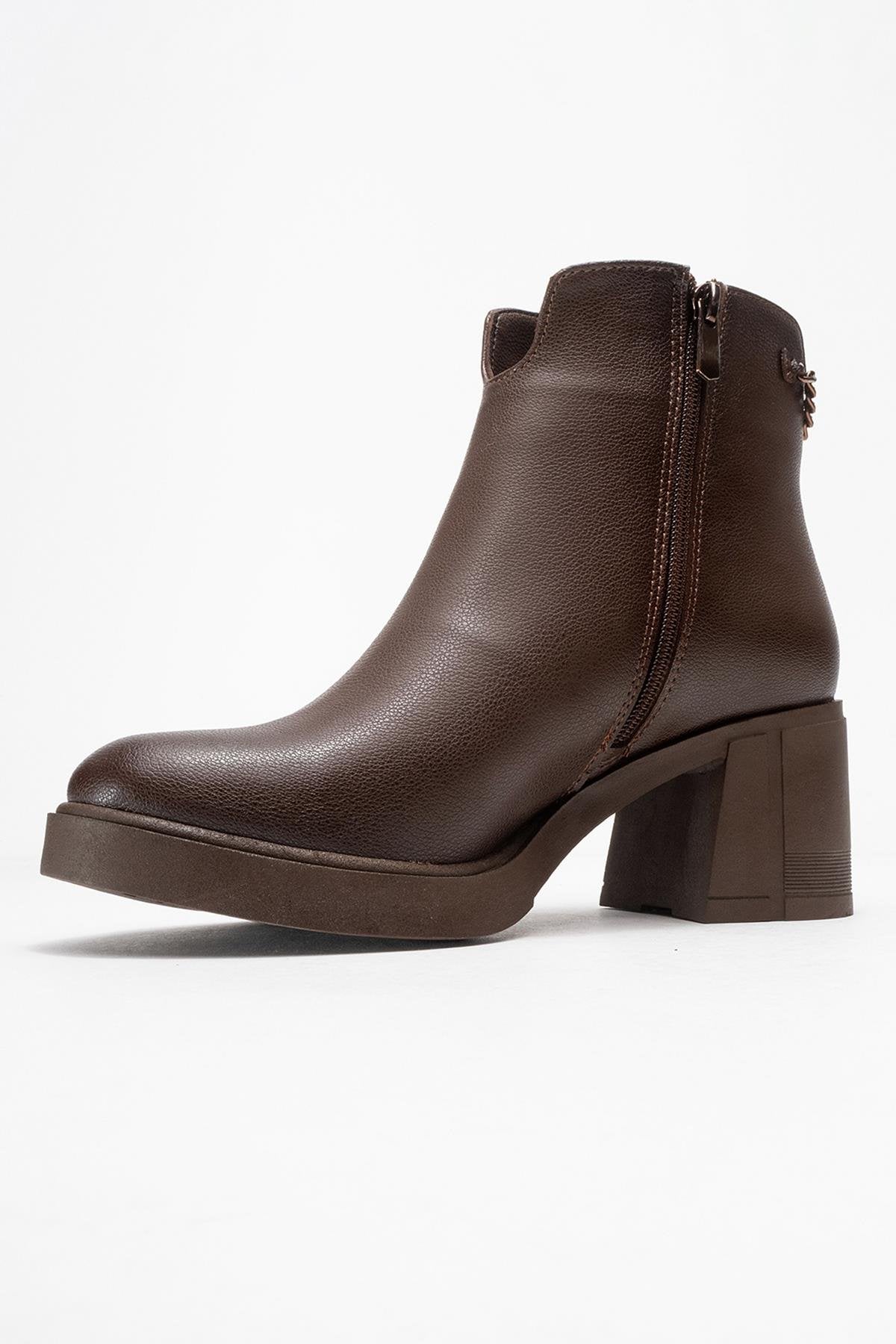 Mier - Brown Ankle Boot (Women)