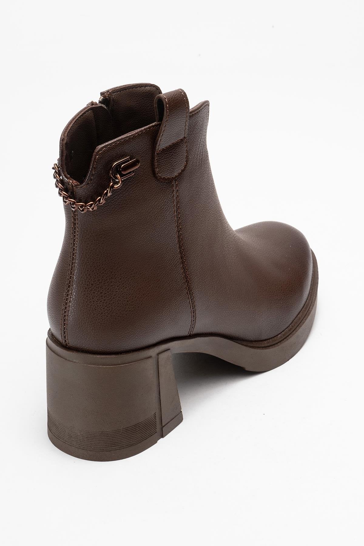 Mier - Brown Ankle Boot (Women)