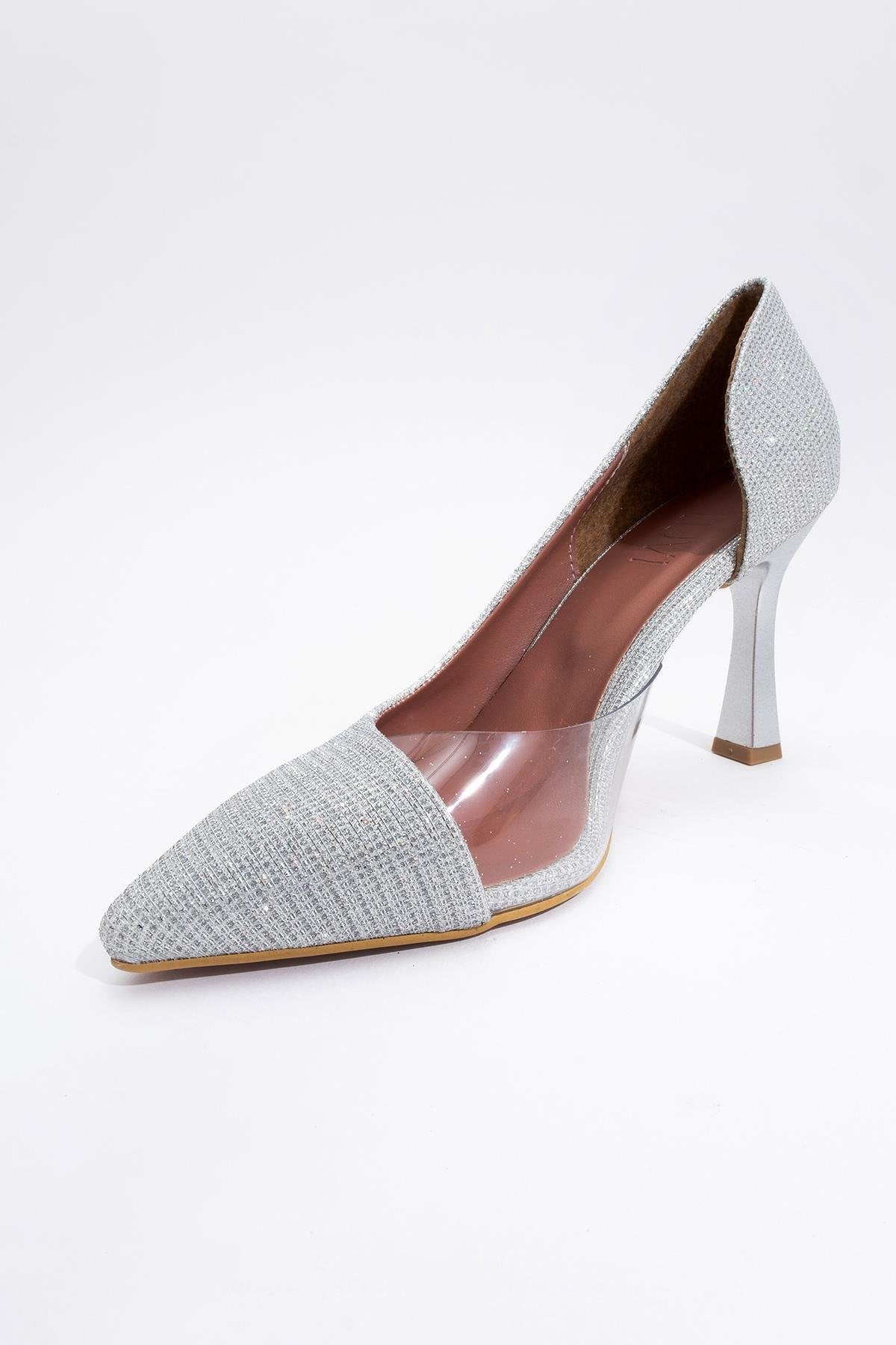 Ursula - Silver Metallic Heeled Shoe (Women)