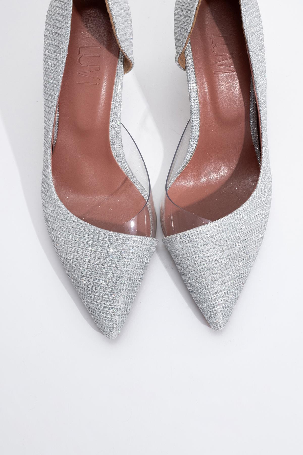 Ursula - Silver Metallic Heeled Shoe (Women)