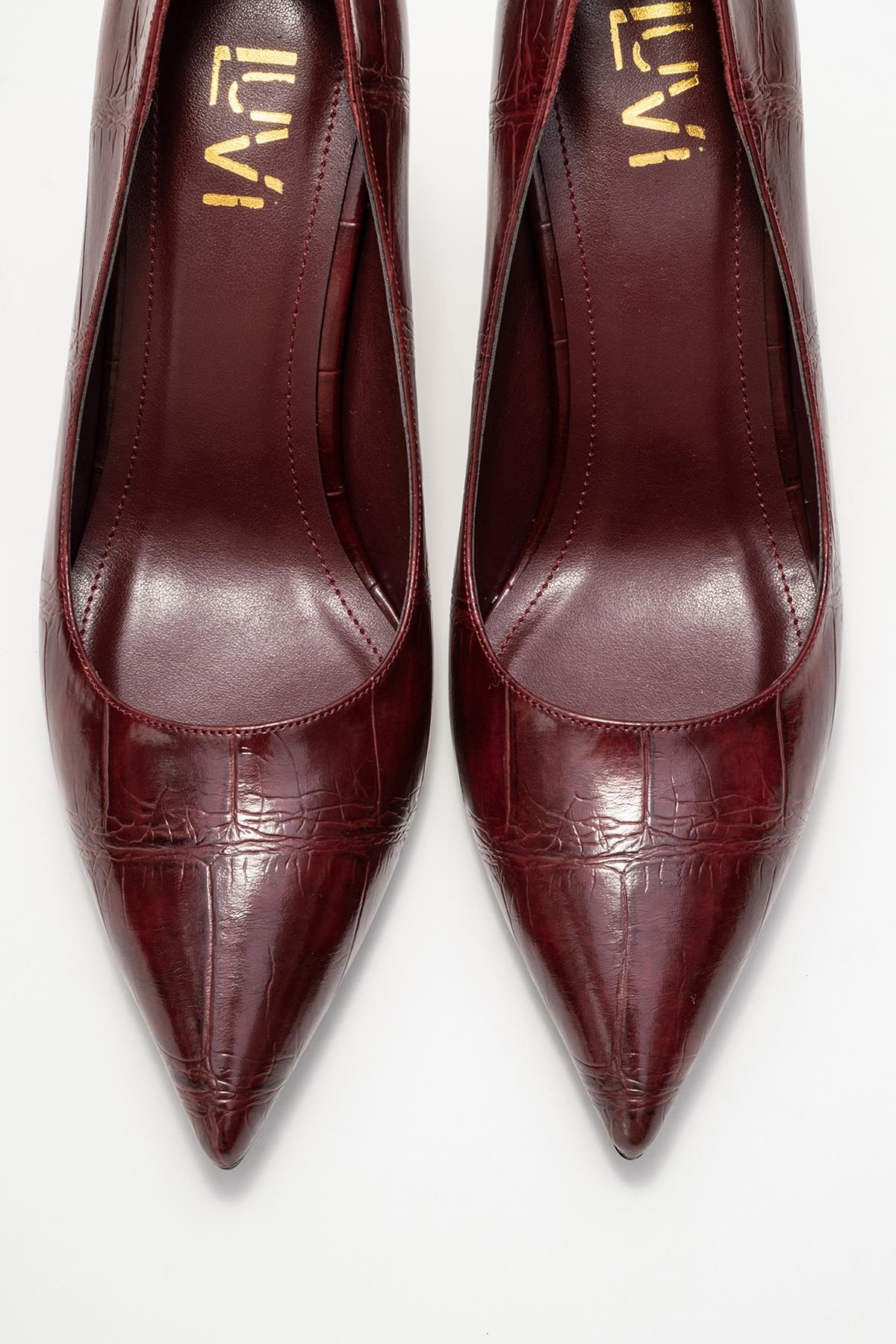Hudson - Burgundy Stiletto Heel Shoe (Women)