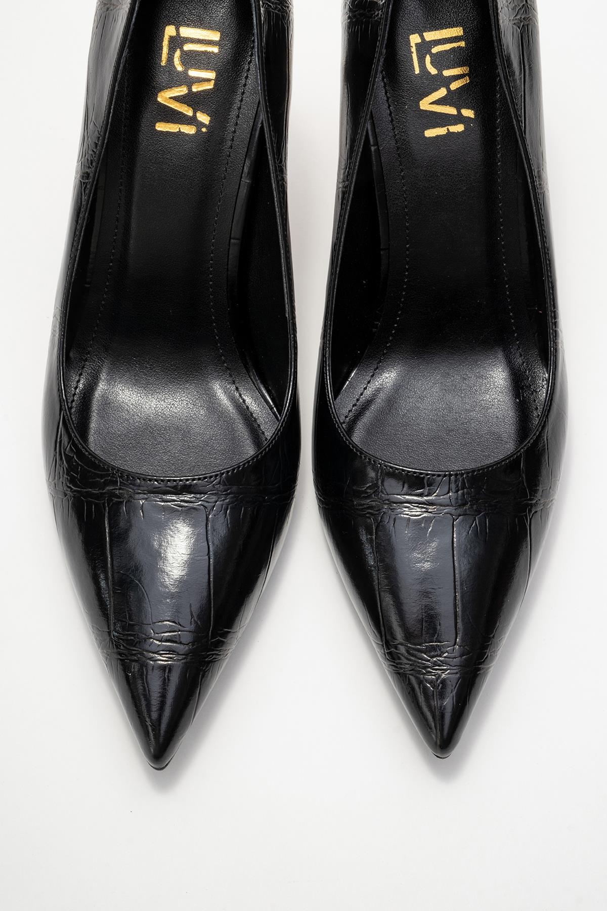 Hudson - Black Stiletto Heel Shoe (Women)