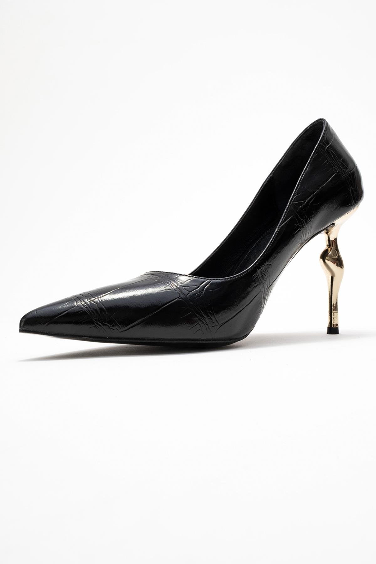 Hudson - Black Stiletto Heel Shoe (Women)