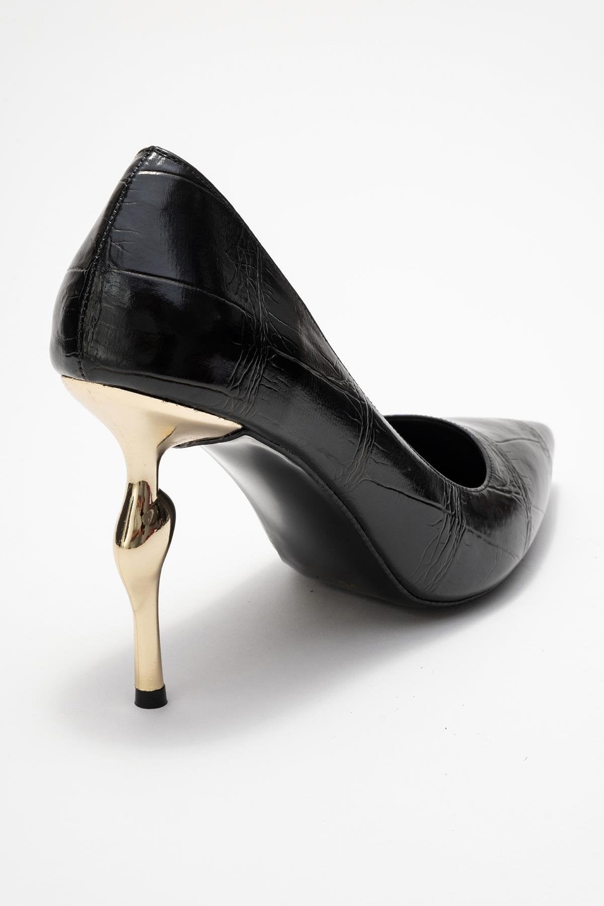 Hudson - Black Stiletto Heel Shoe (Women)