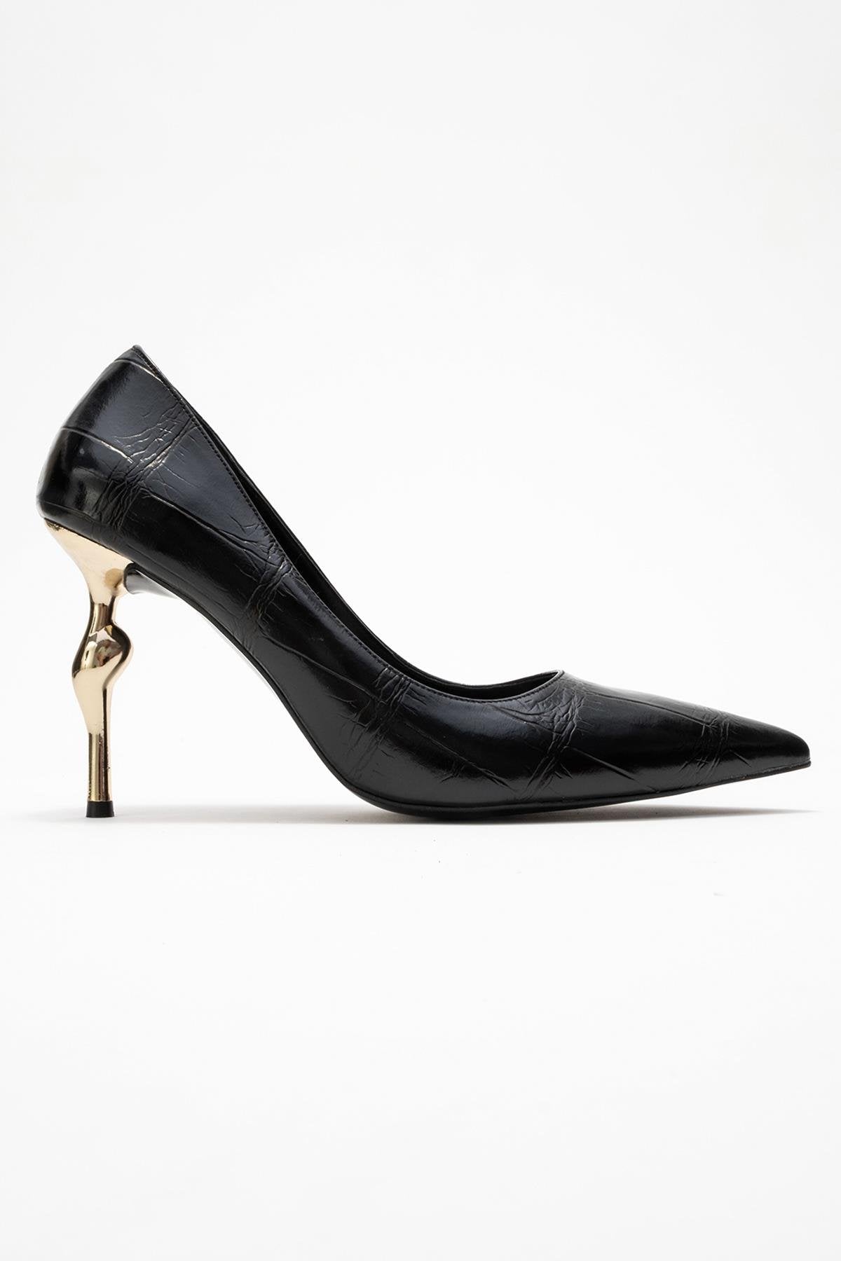 Hudson - Black Stiletto Heel Shoe (Women)