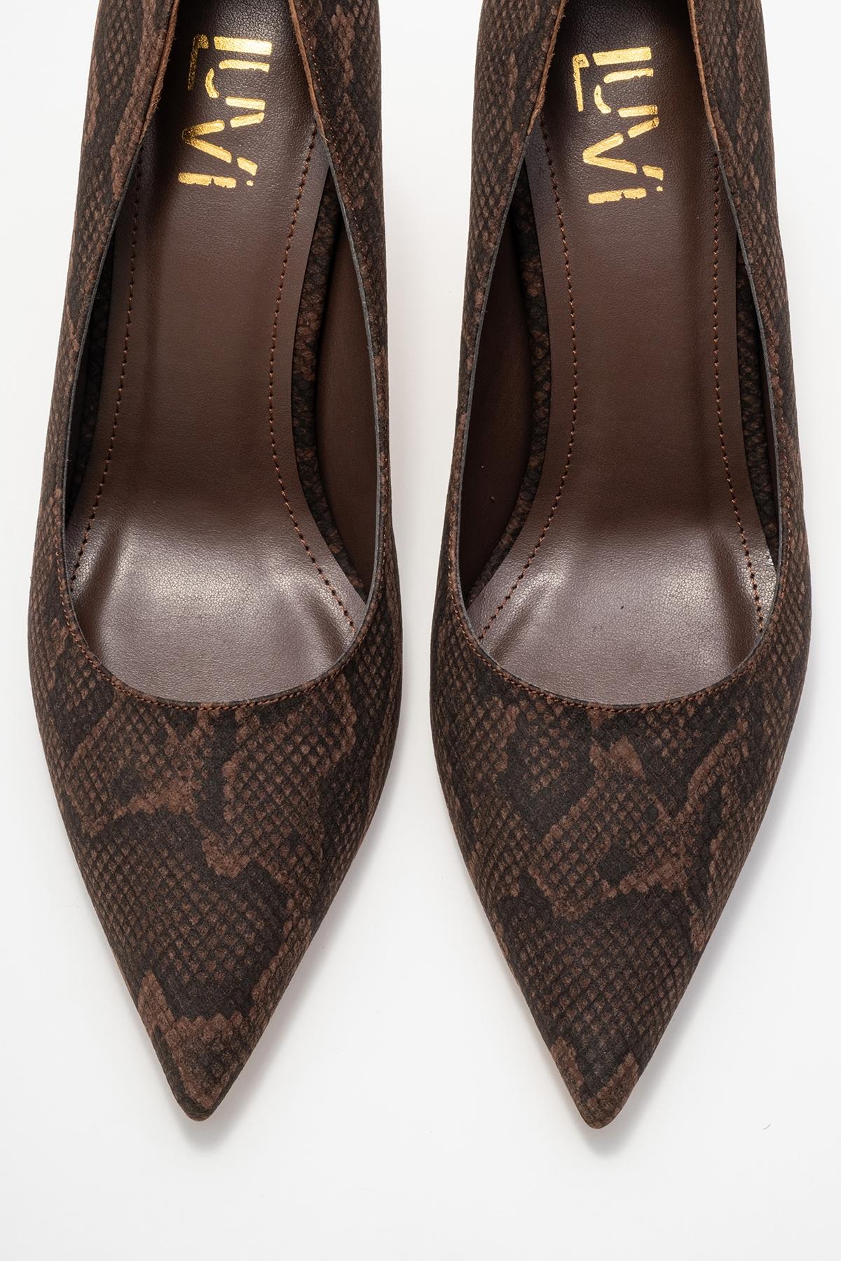 Hudson - Brown Stiletto Heel Shoe (Women)