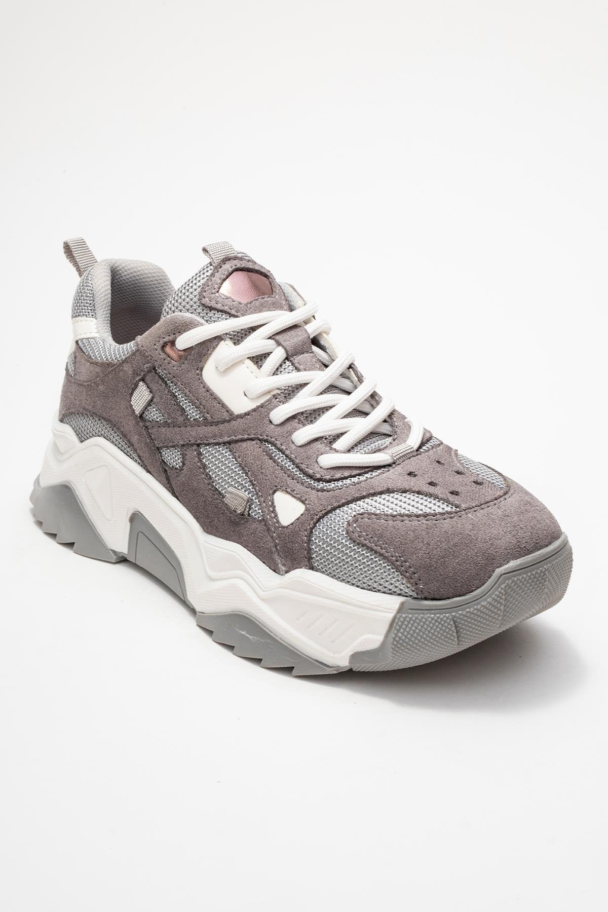 Loretta - Gray Suede Sneaker (Women)