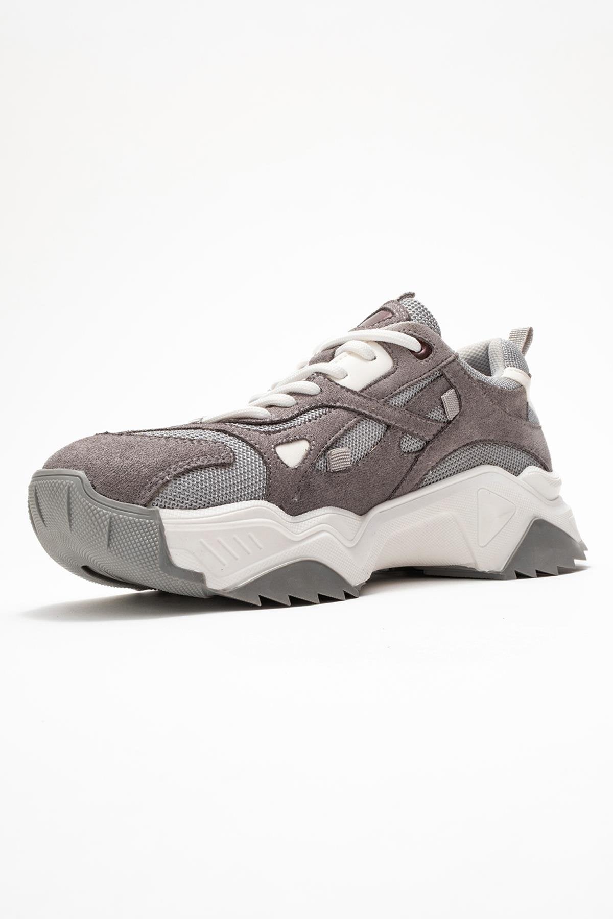 Loretta - Gray Suede Sneaker (Women)