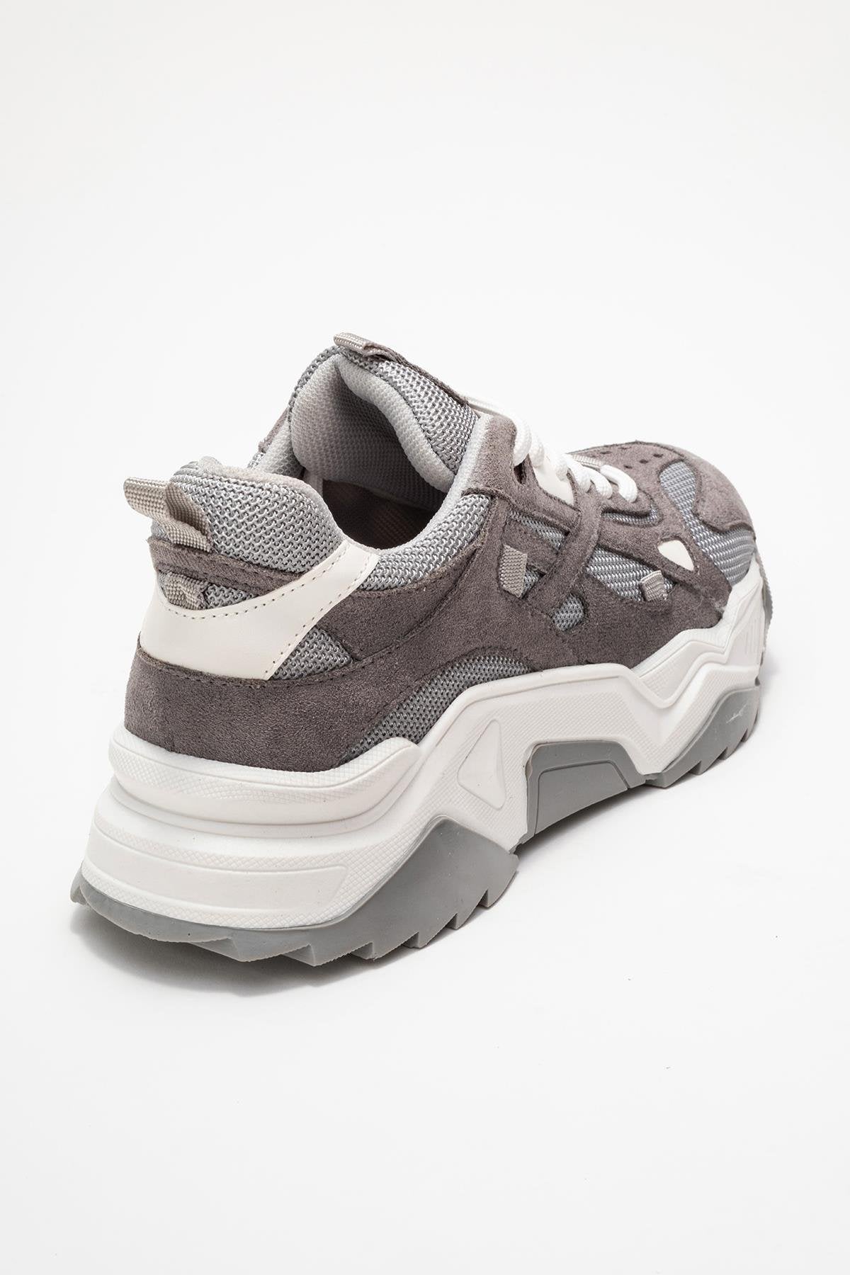 Loretta - Gray Suede Sneaker (Women)