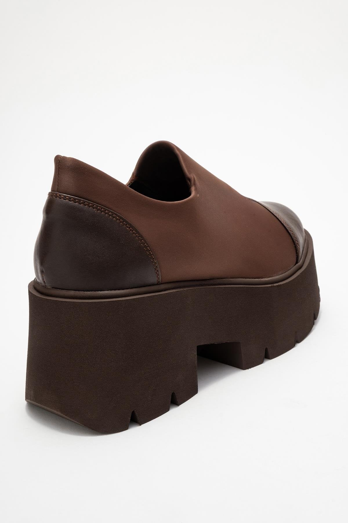 Grena - Brown Scuba Platform Casual Shoe (Women)