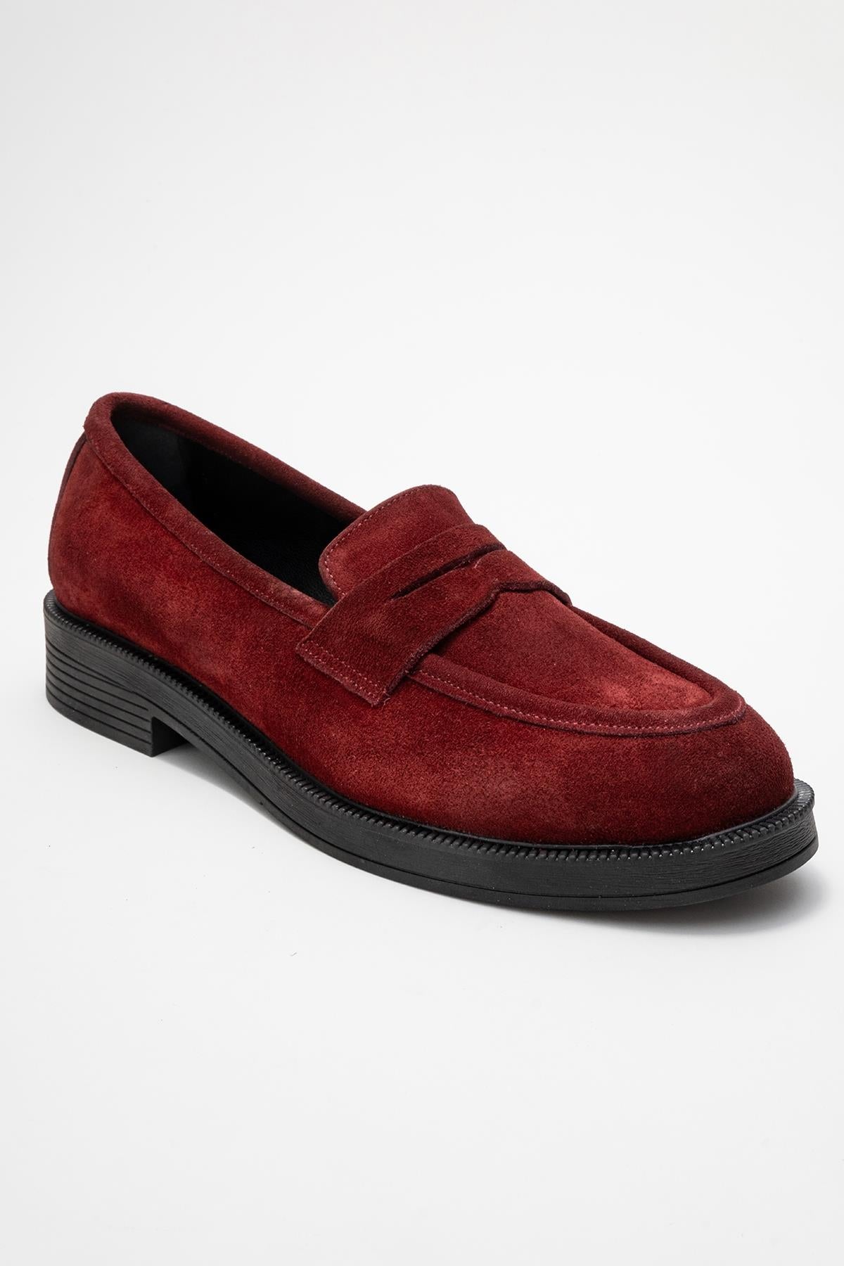 Bree - Burgundy Genuine Leather Loafer Shoe (Women)