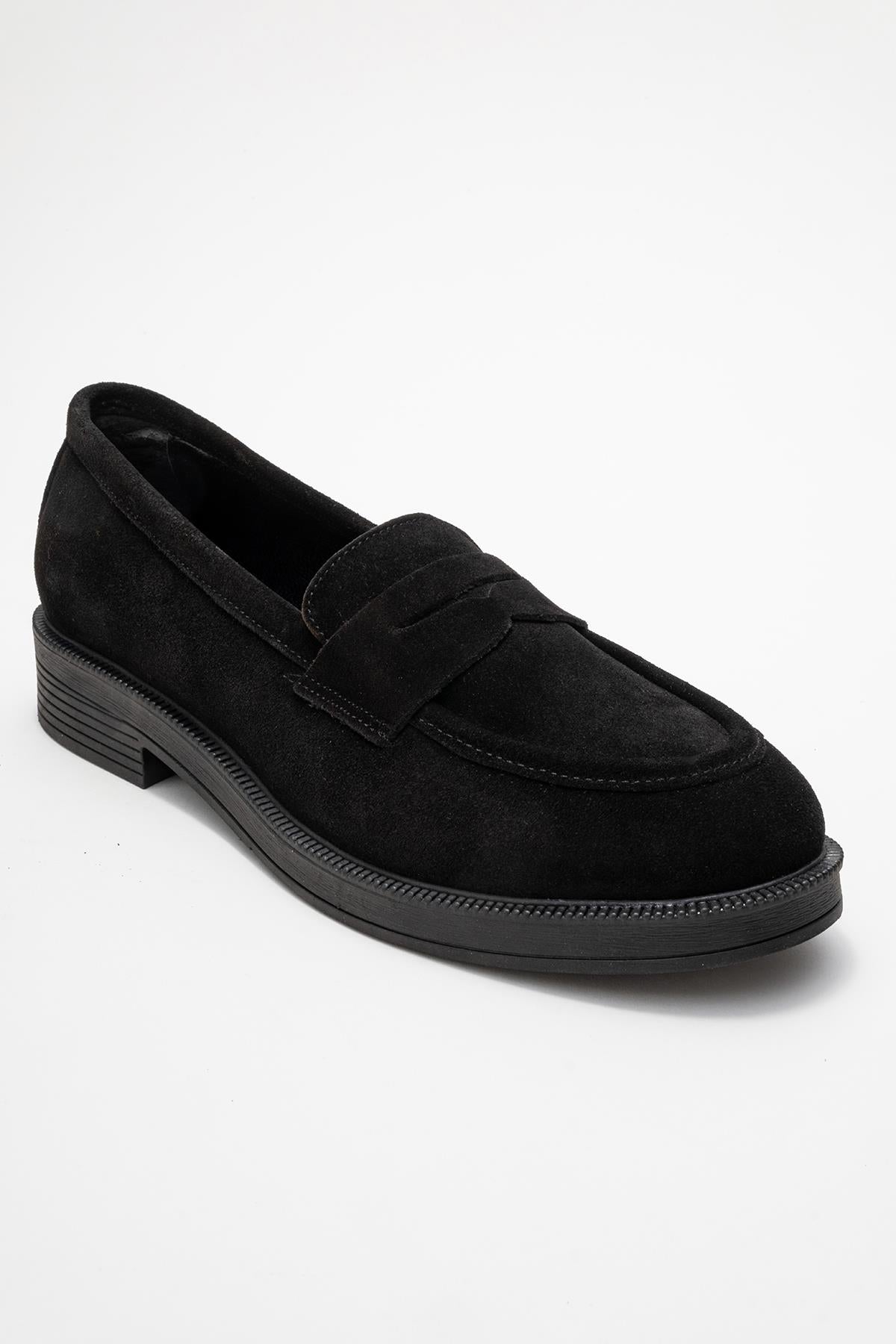 Bree - Black Genuine Leather Loafer Shoe (Women)