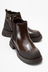 Albia - Brown Patent Boot (Women)