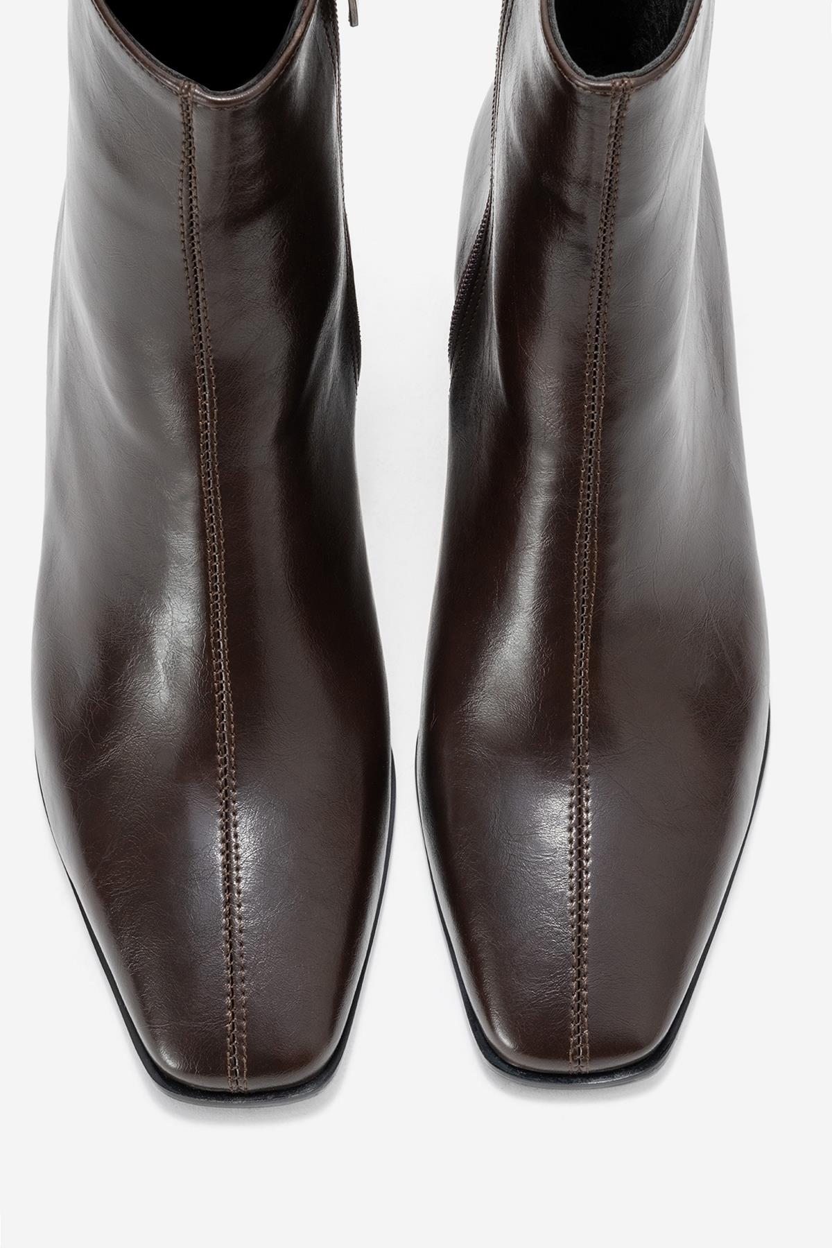 Arven - Brown Block Heel Boot (Women)