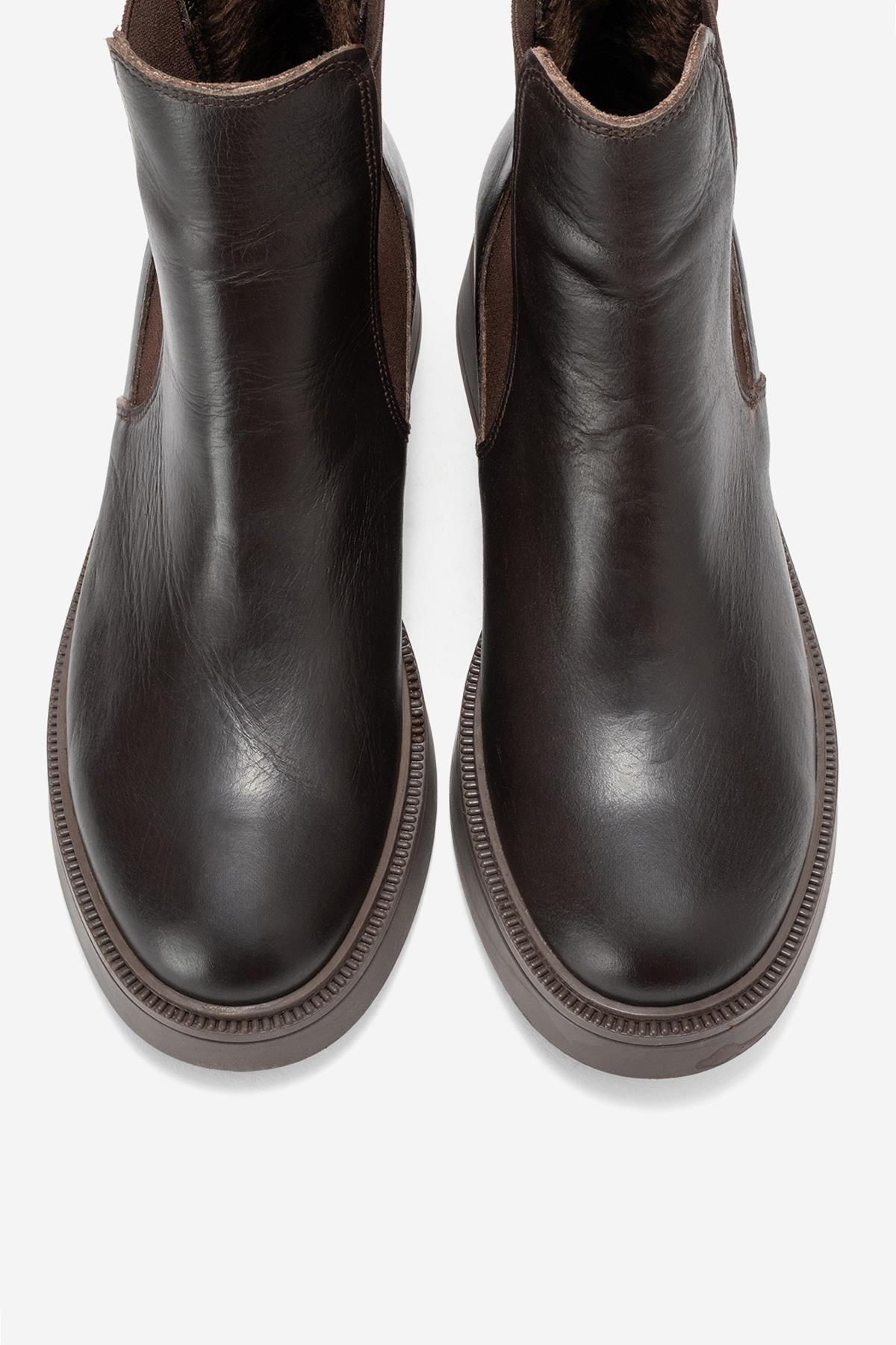 Orliss - Brown Genuine Leather Chelsea Boot (Women)