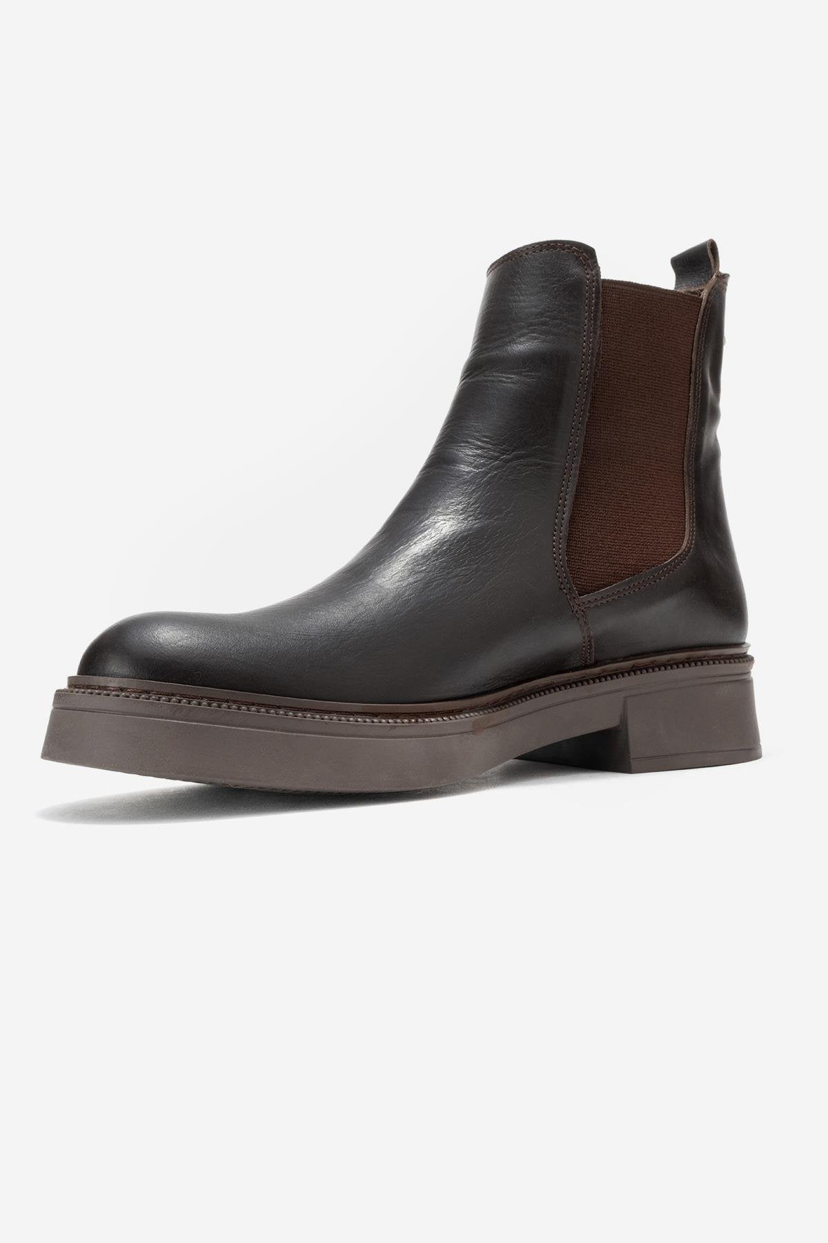 Orliss - Brown Genuine Leather Chelsea Boot (Women)