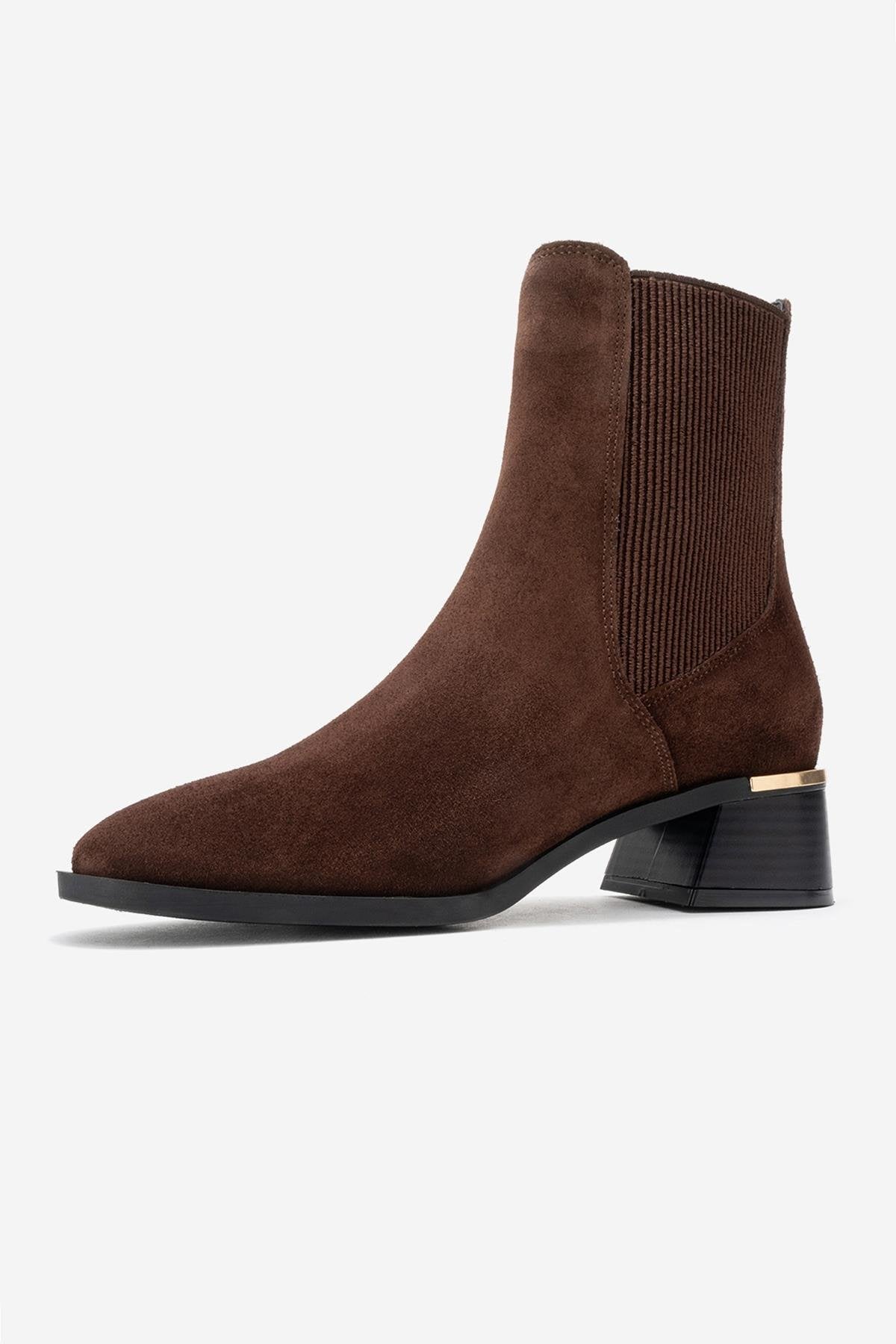 Neiva - Brown Suede Genuine Leather Chelsea Boot (Women)