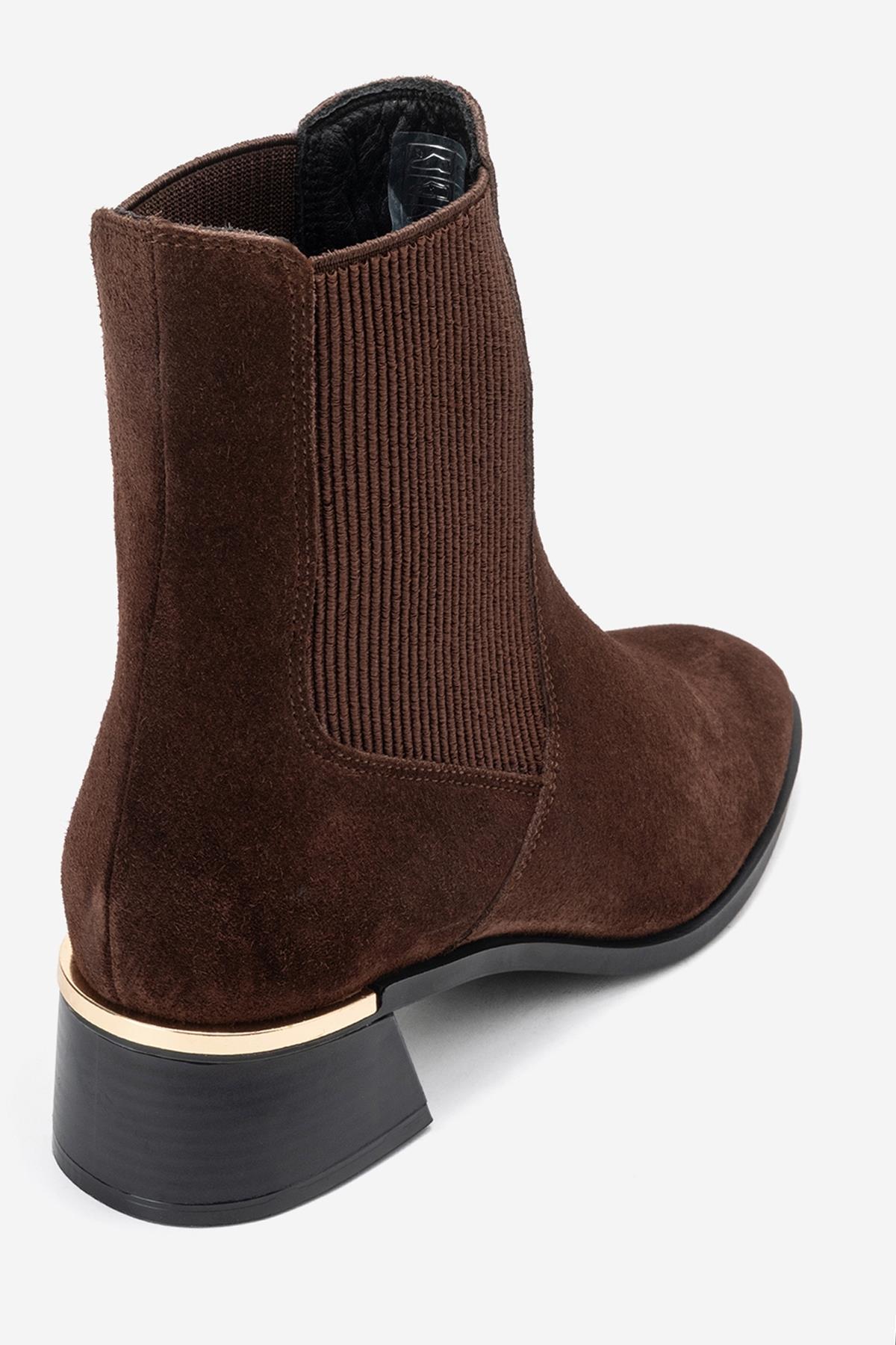 Neiva - Brown Suede Genuine Leather Chelsea Boot (Women)