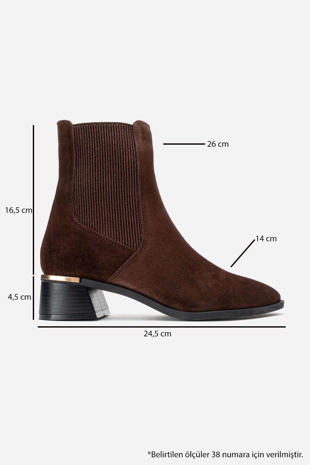 Neiva - Brown Suede Genuine Leather Chelsea Boot (Women)
