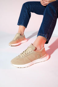 Rafael - Beige Denim Sport Sneaker (Women)