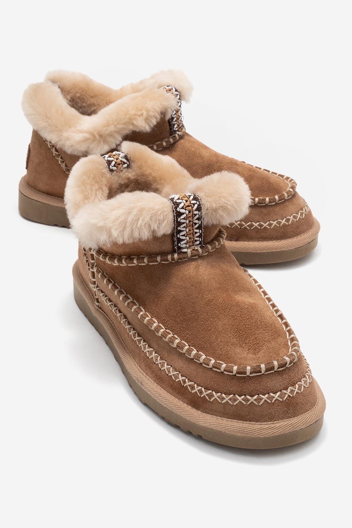 Darel - Taupe Suede Genuine Leather Ankle Boot (Women)