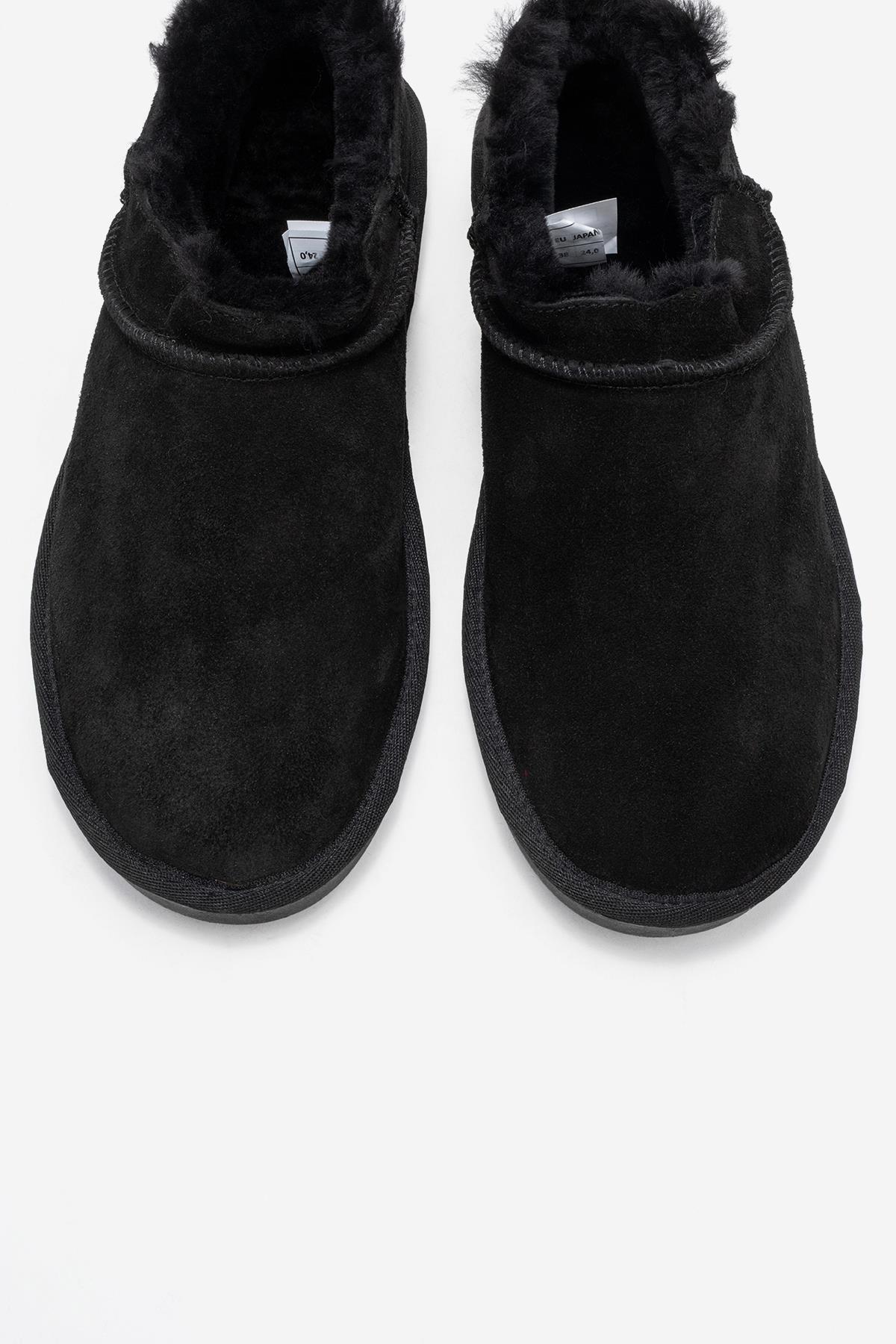 Yukon - Black Suede Genuine Leather Ankle Boot (Women)