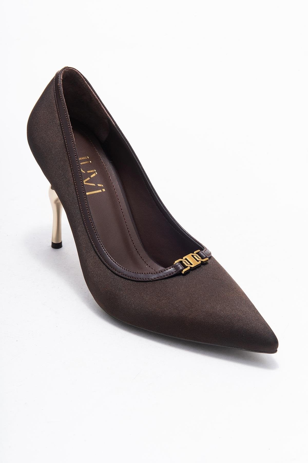 Milos - Brown Buckled Heeled Shoe (Women)
