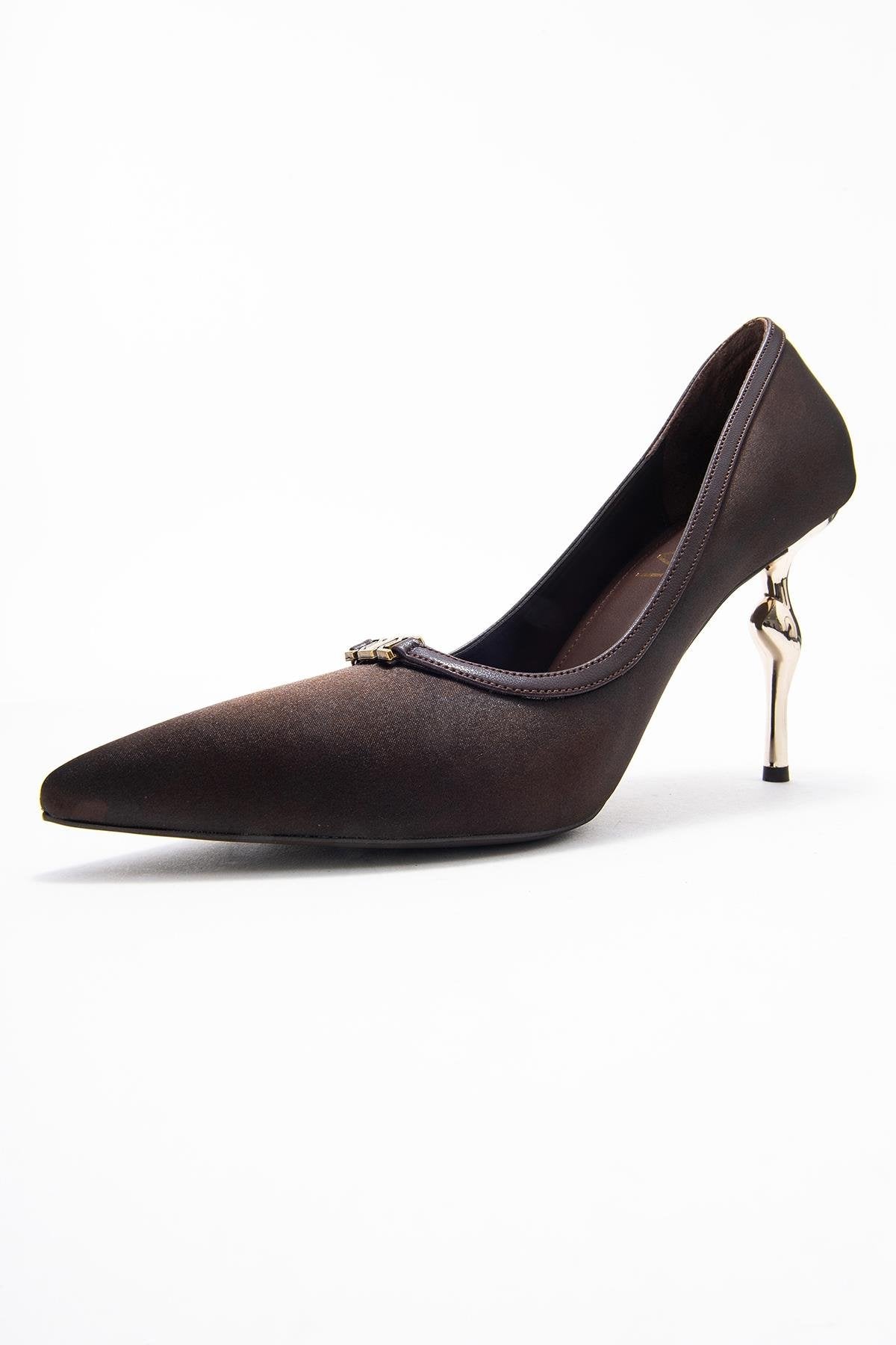 Milos - Brown Buckled Heeled Shoe (Women)