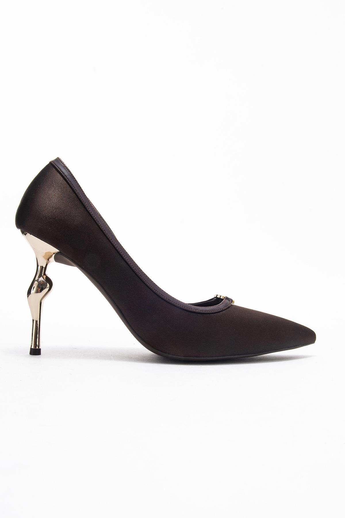 Milos - Brown Buckled Heeled Shoe (Women)